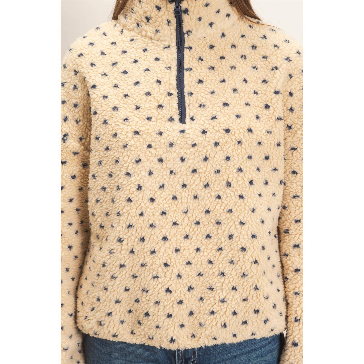 Sandy Neck Sherpa Pullover