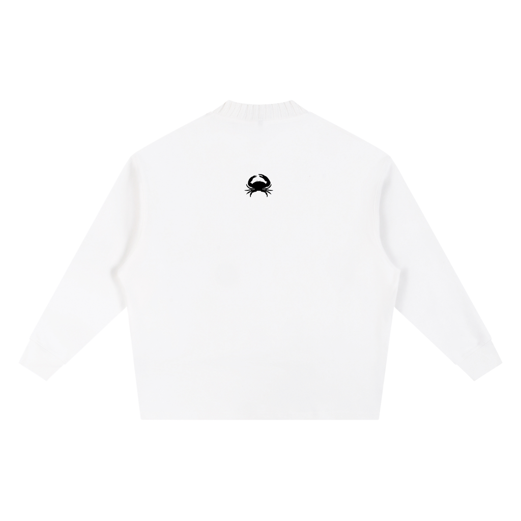 Knitted Round Neck Oversize Sweatshirt