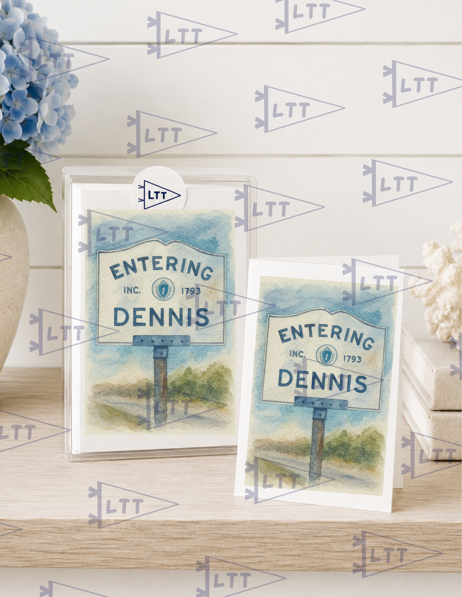 Entering Dennis Print and card