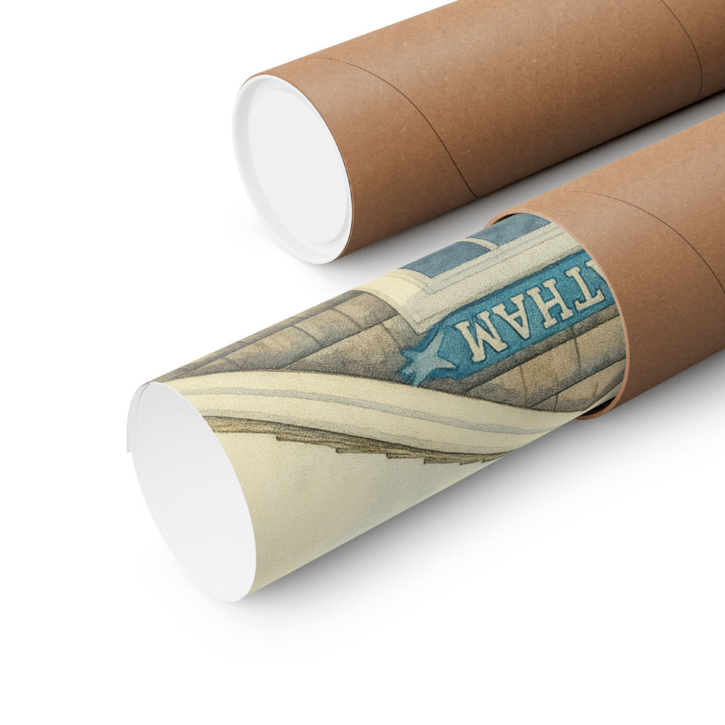 Chatham Whale House Print