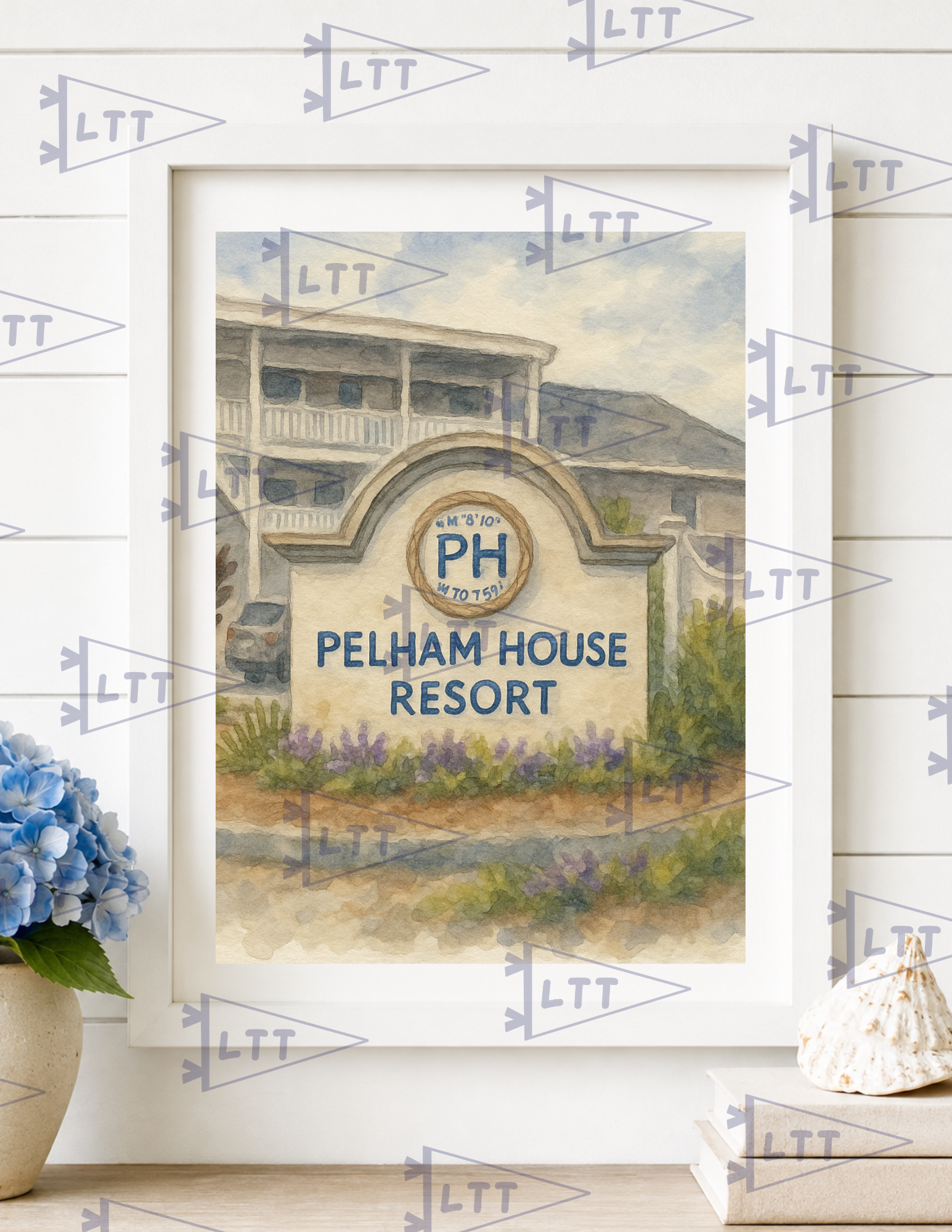 Pelham House sign Print and card