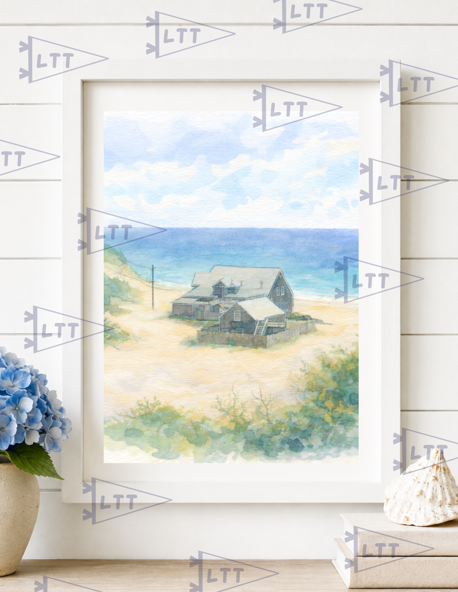 Beach Comber print and card