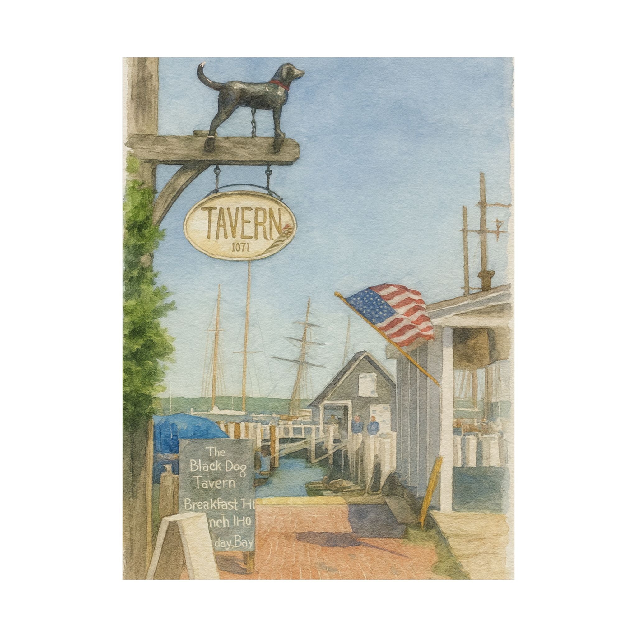 Black Dog Tavern Print