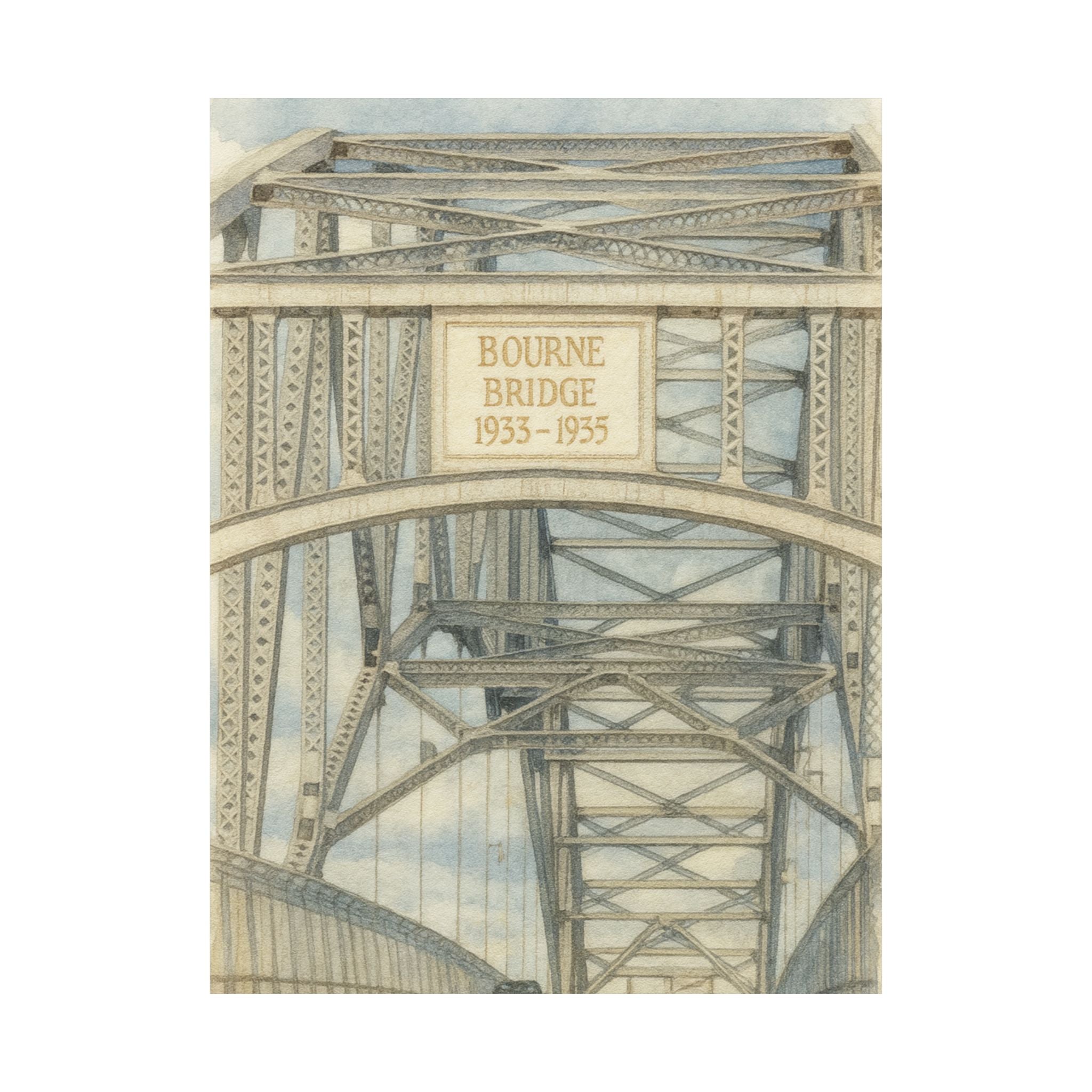 Bourne Bridge Print