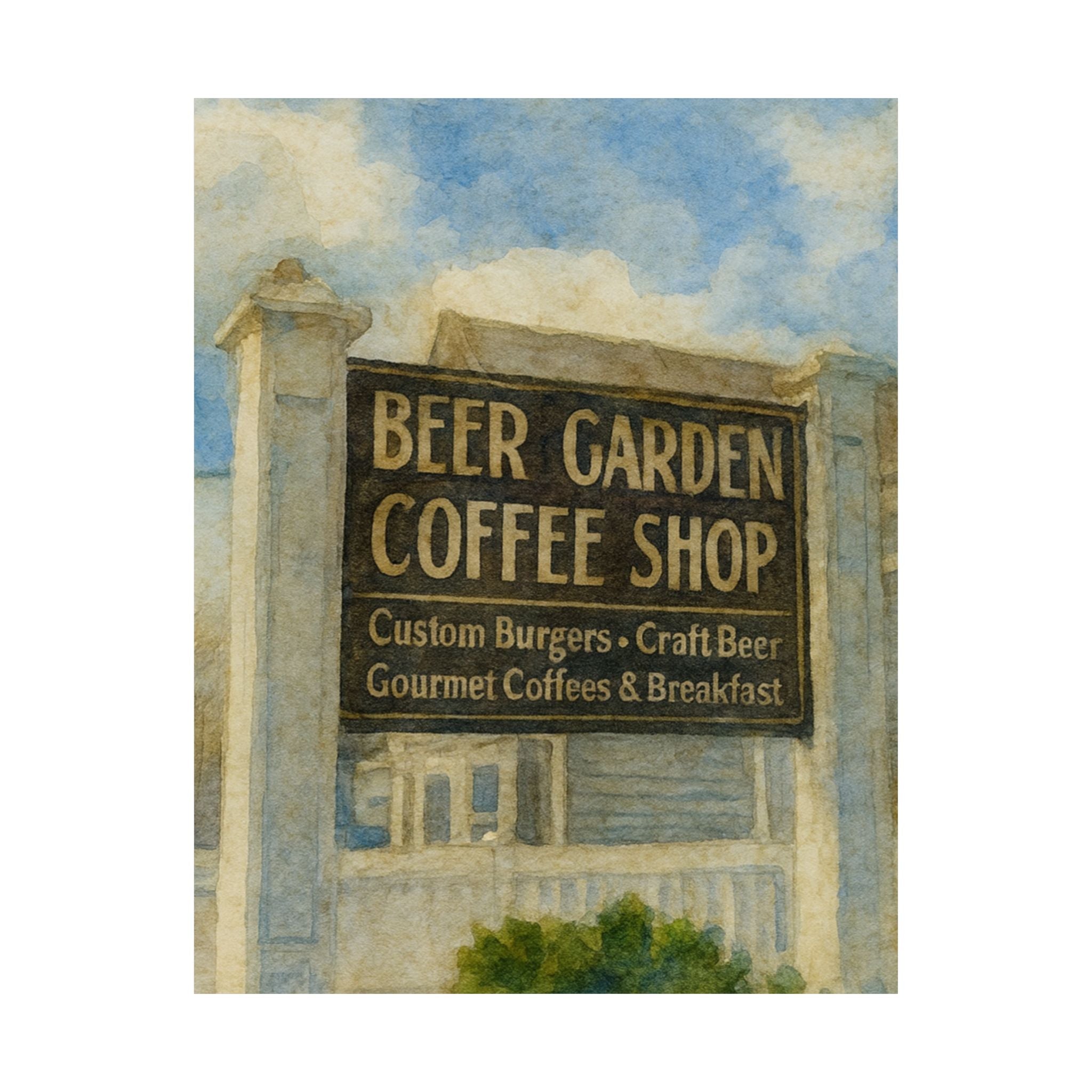 Perks Beer Garden Print