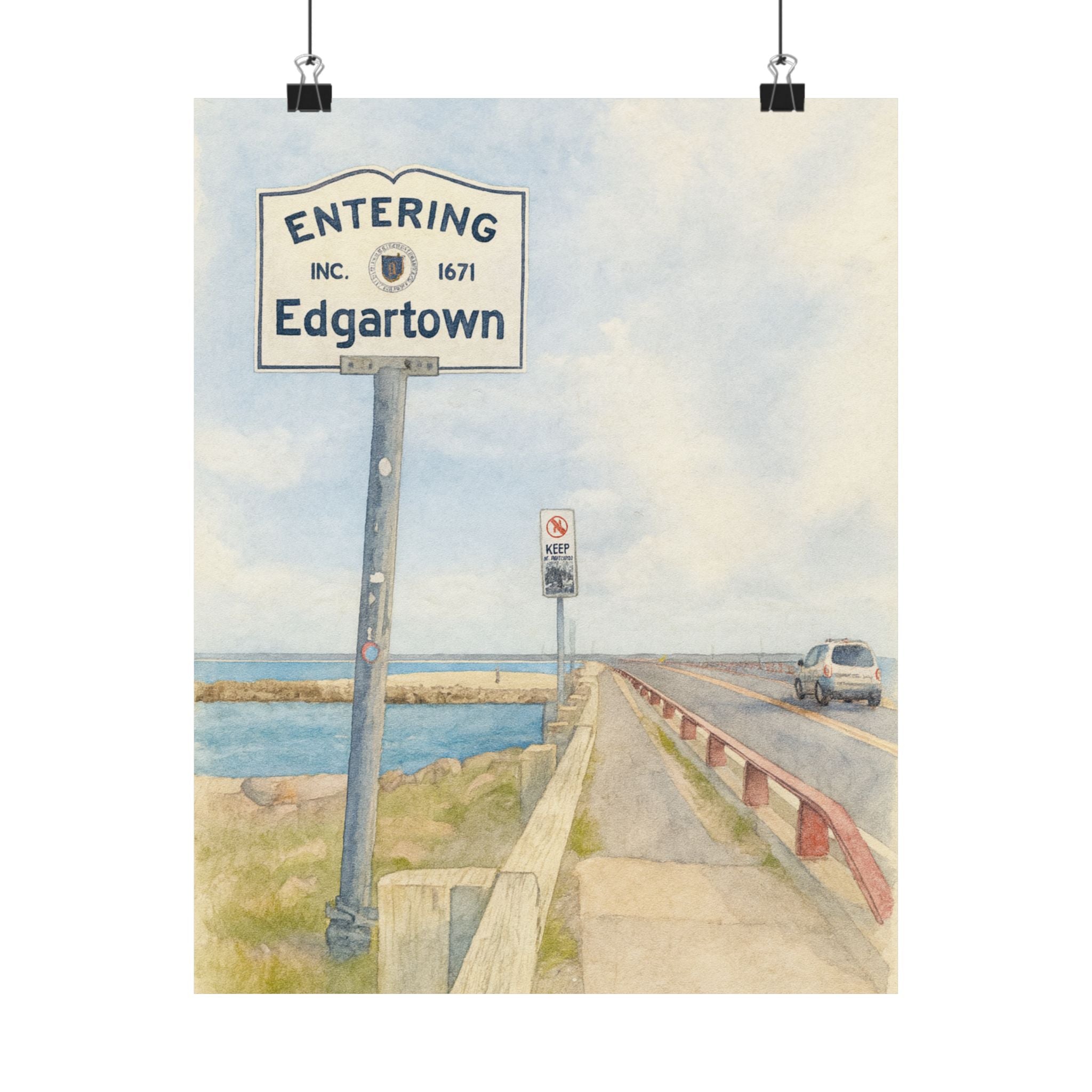 Entering Edgartown Print