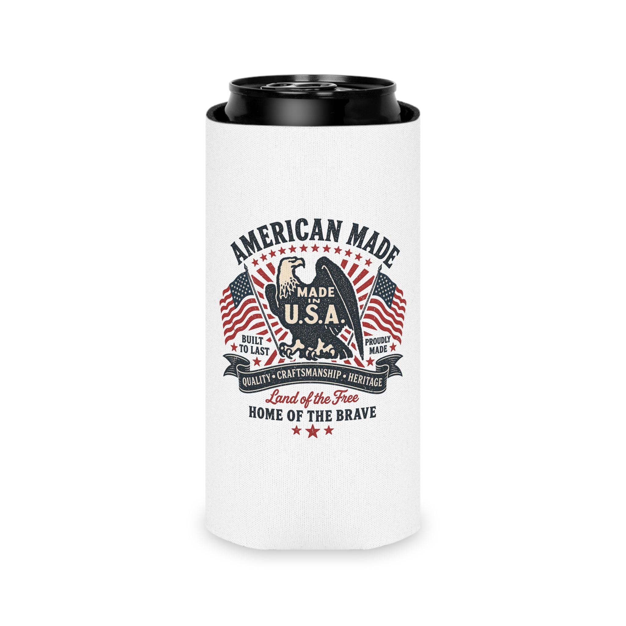 American Made Eagle Can Cooler