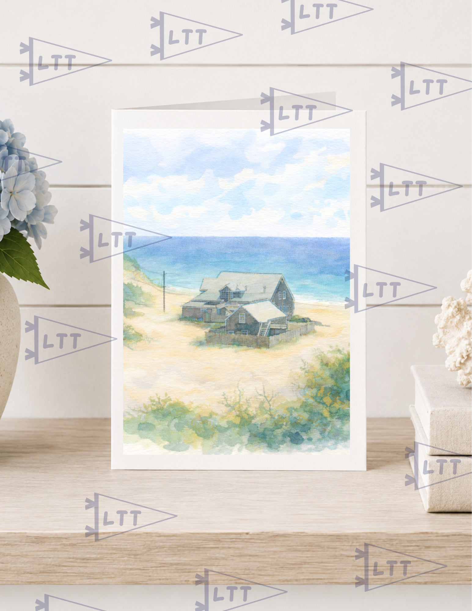 Beach Comber print and card