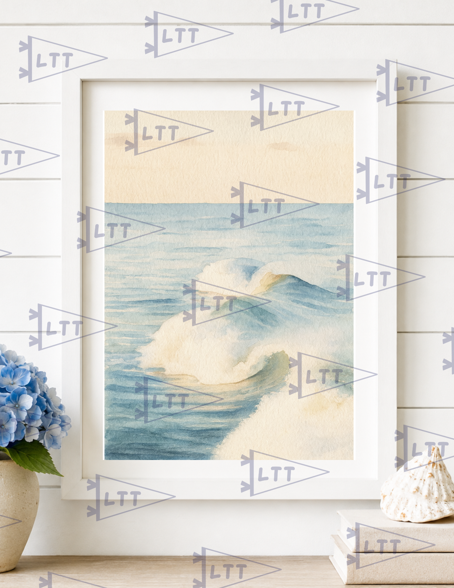 Waves Print and card