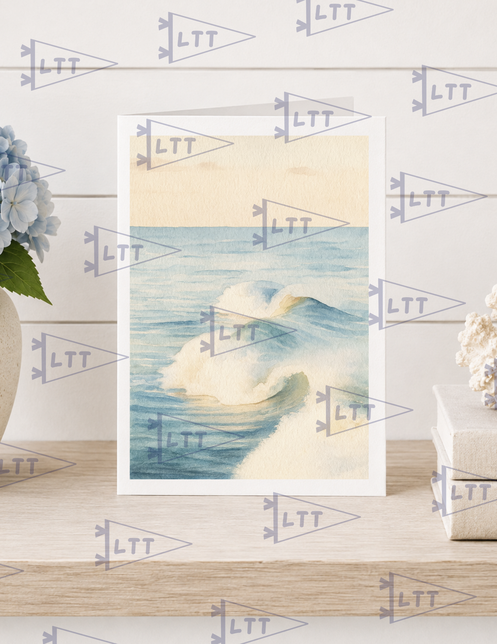 Waves Print and card