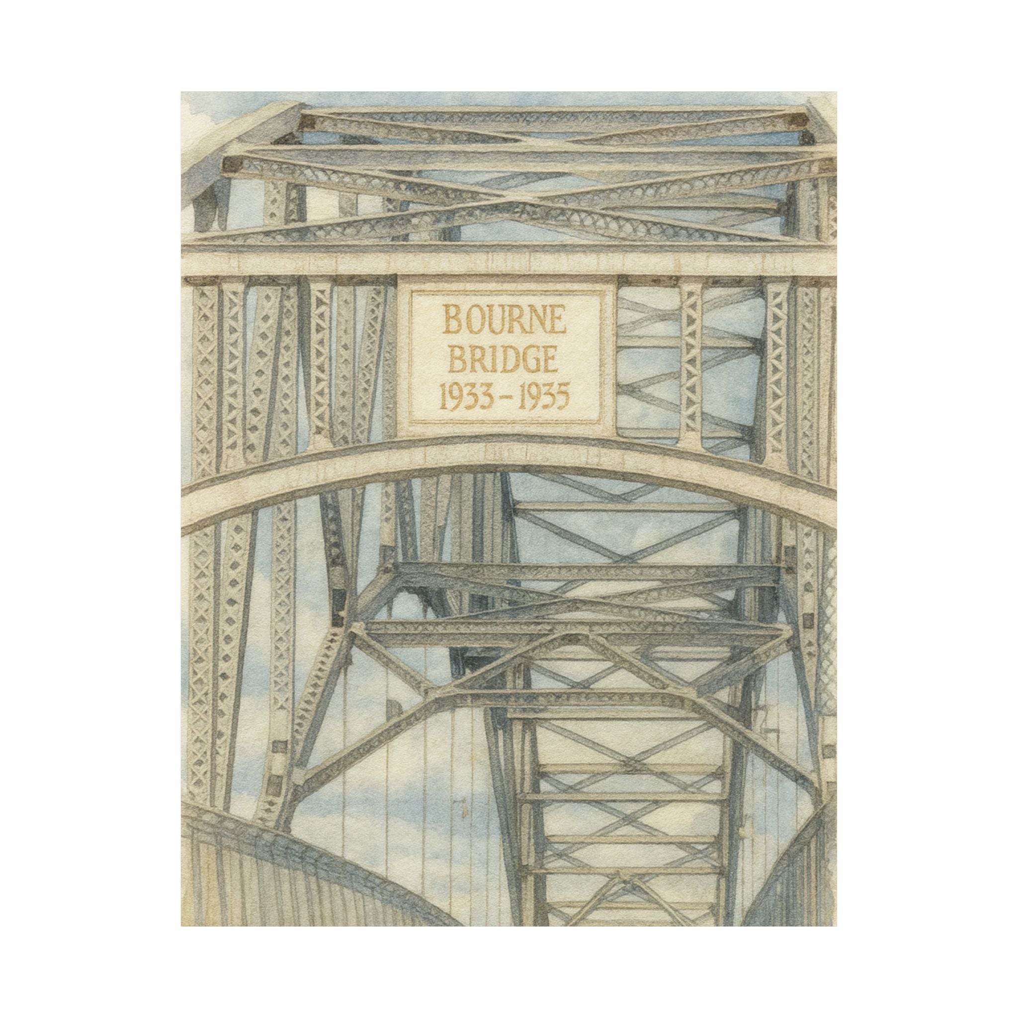 Bourne Bridge Print