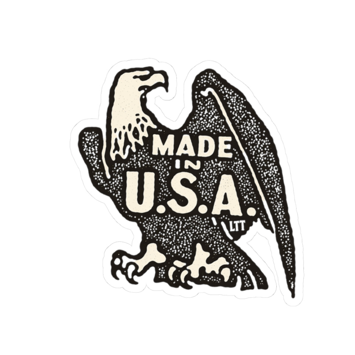 Made in U.S.A. Eagle Sticker