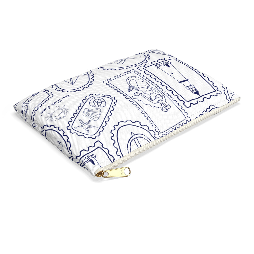 Stamped by the Sea- Toiletry bag/ Make up Bag