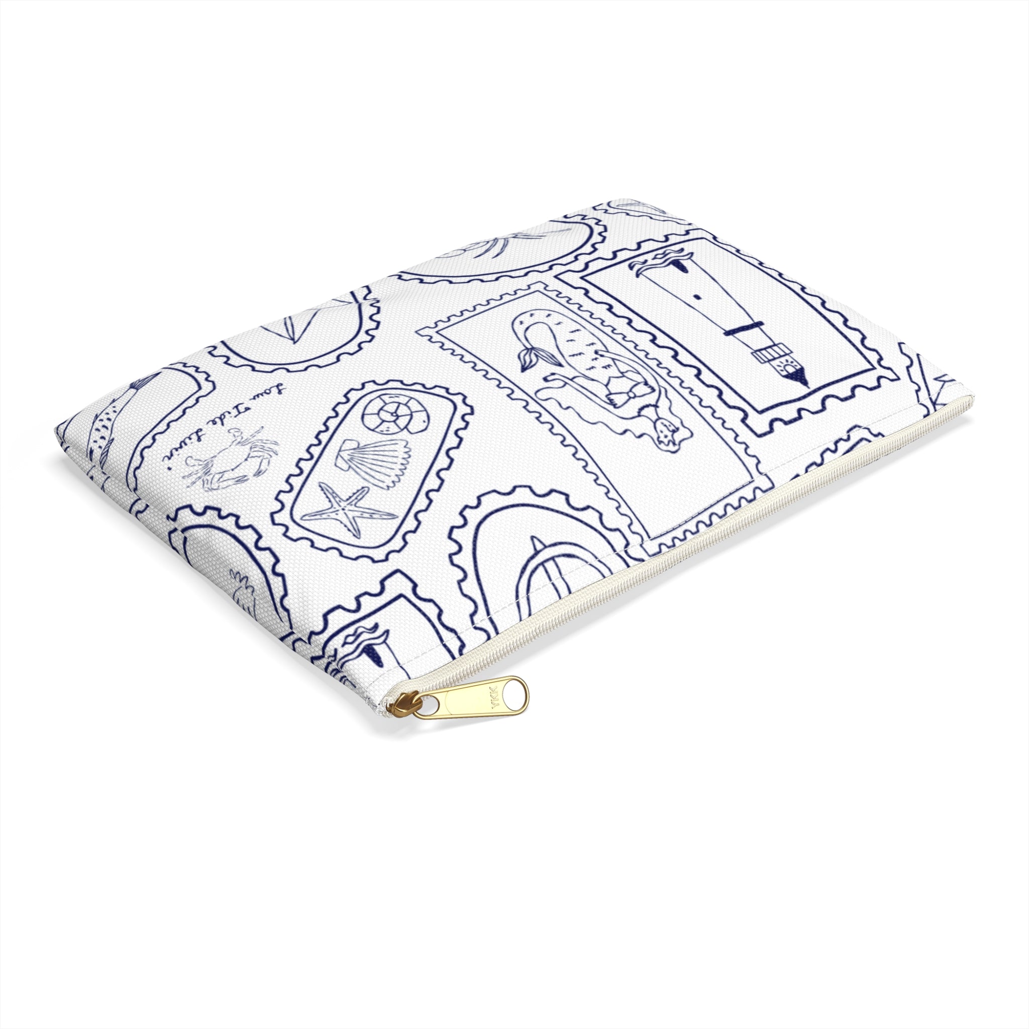 Stamped by the Sea- Toiletry bag/ Make up Bag