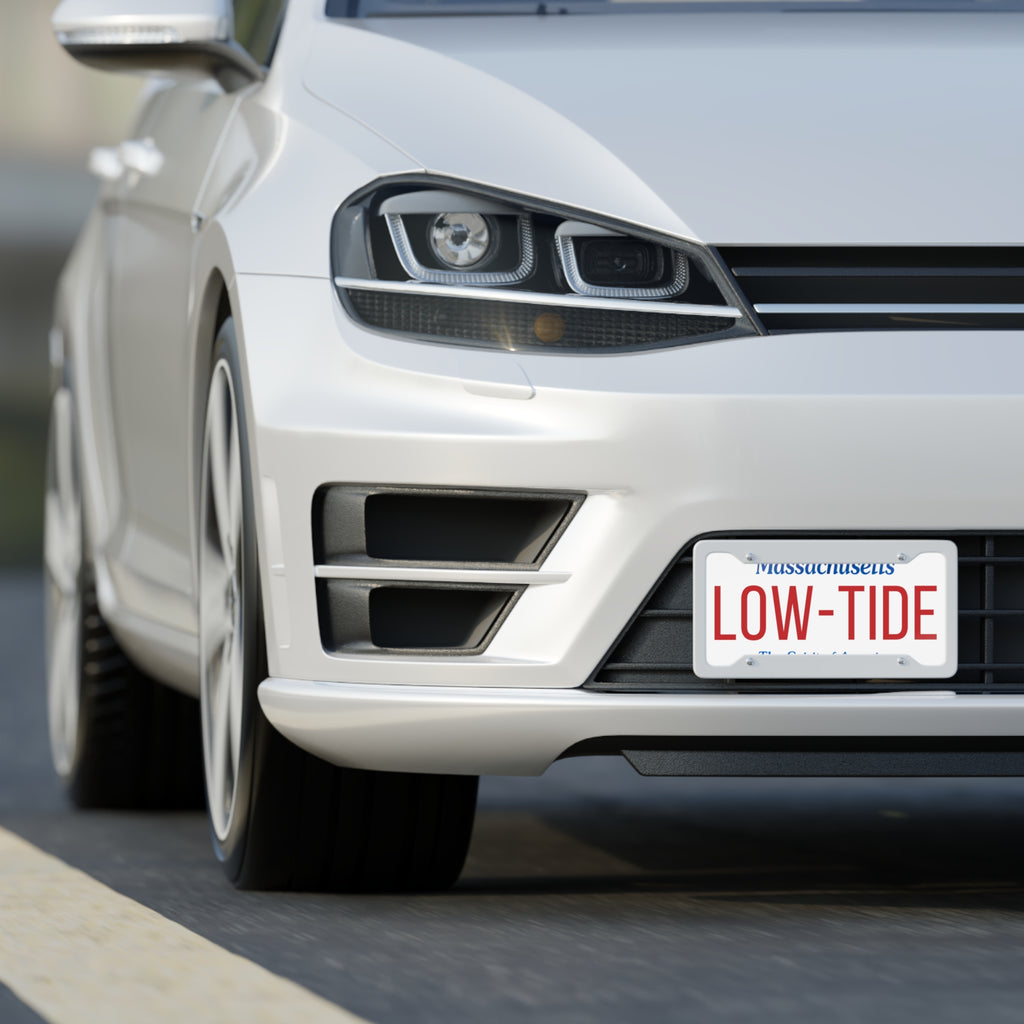 Low Tide License Plate Wall art