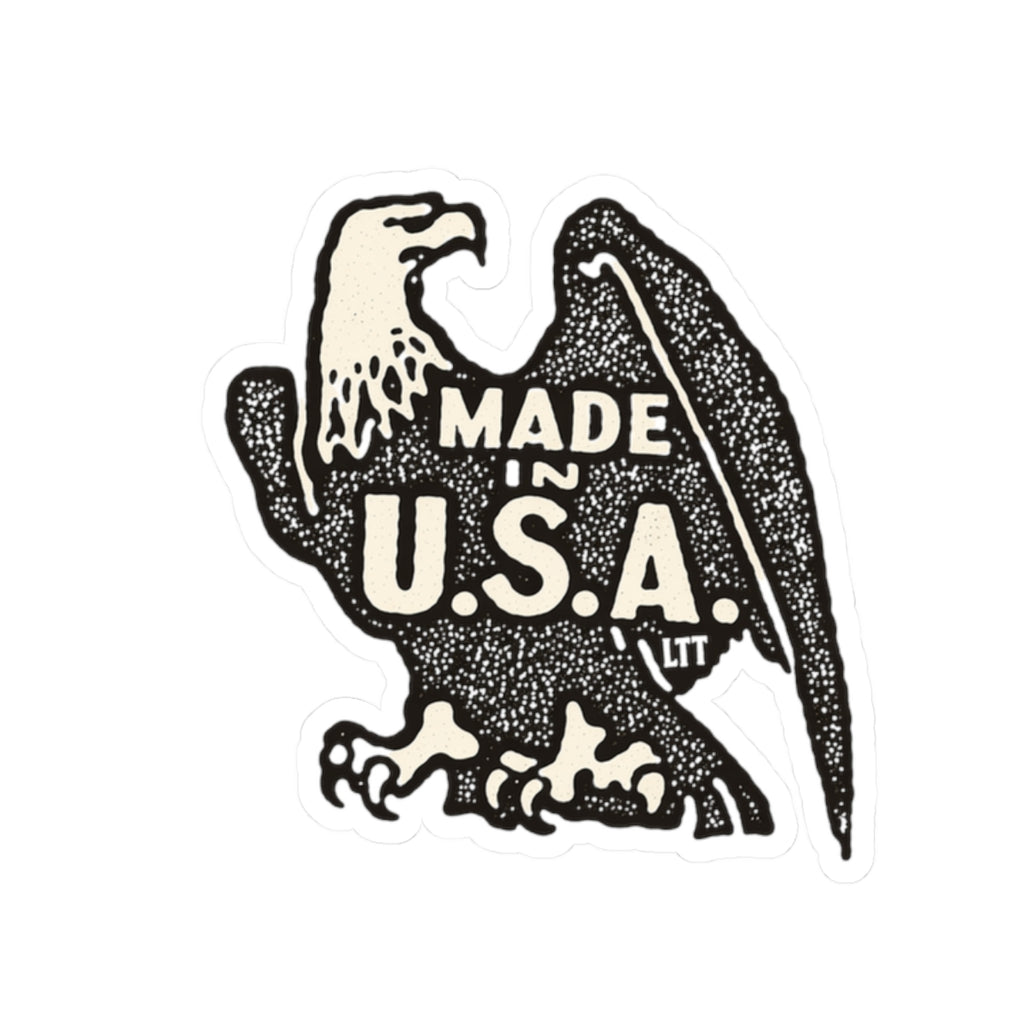 Made in U.S.A. Eagle Sticker