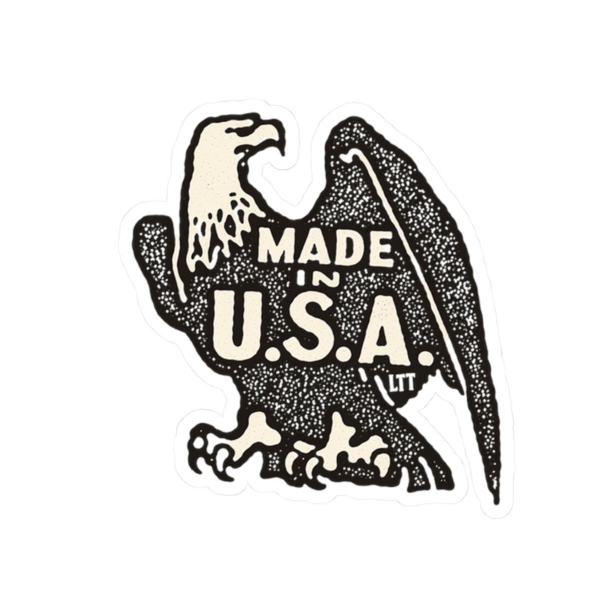 Made in U.S.A. Eagle Sticker