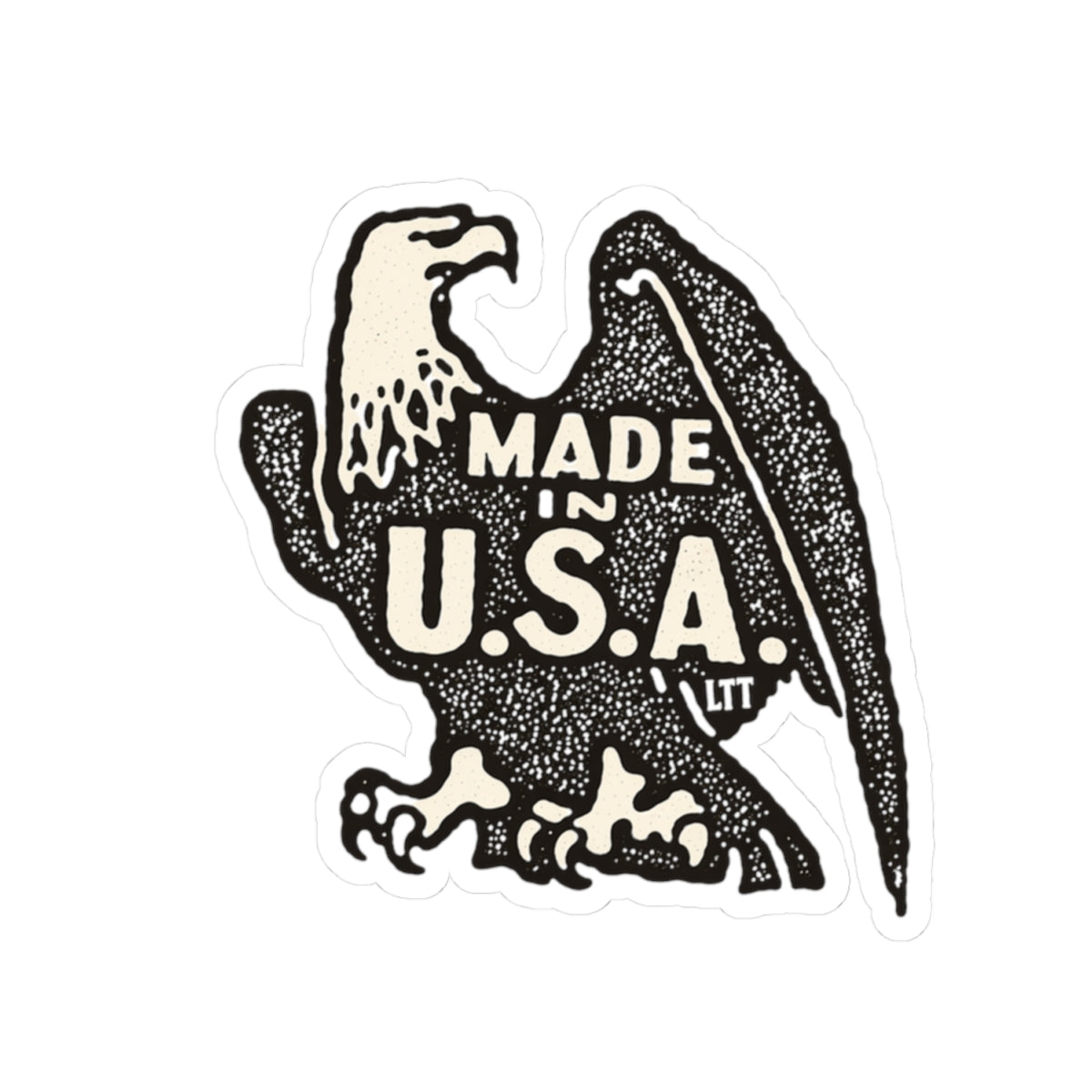 Made in U.S.A. Eagle Sticker