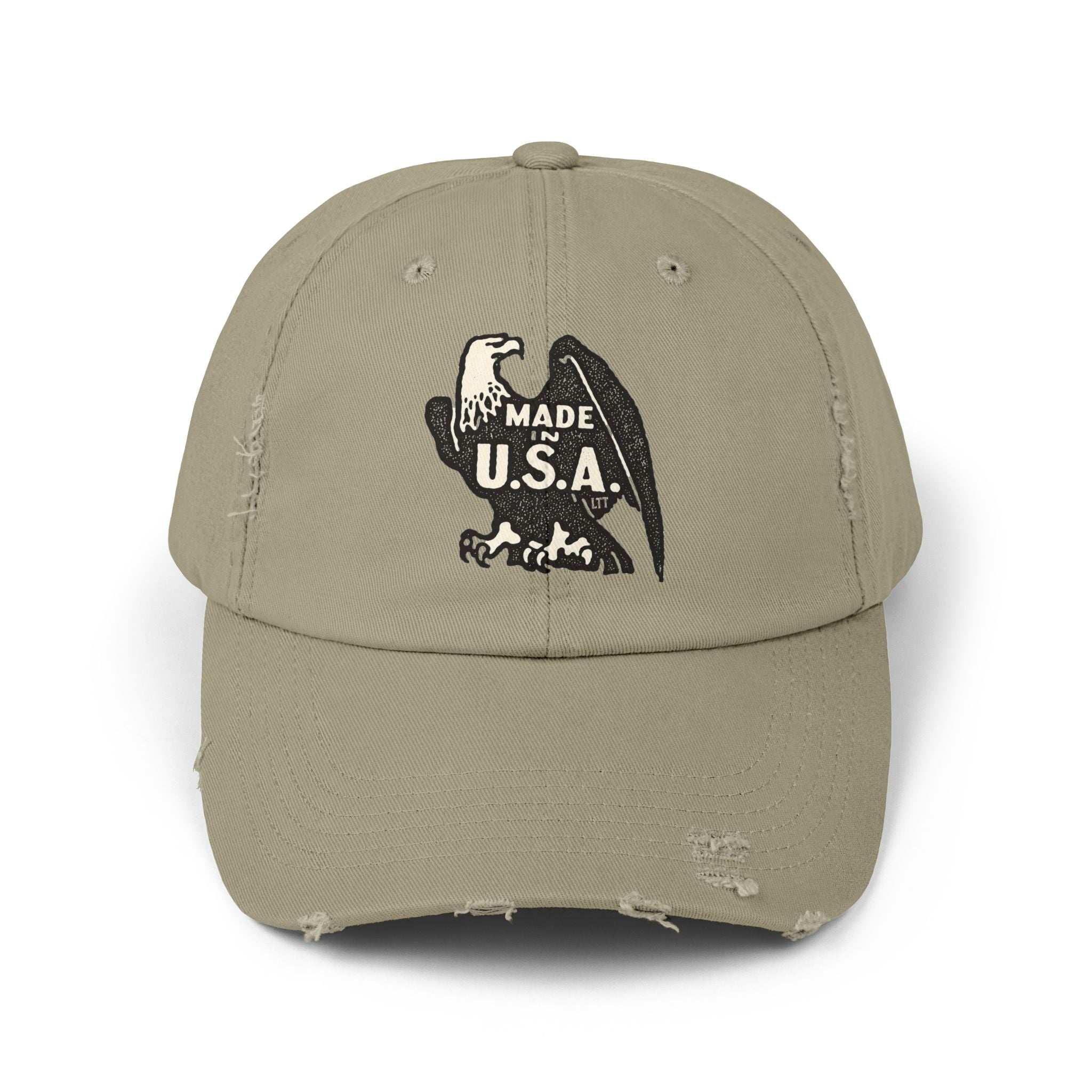 American Made Eagle Distressed Baseball Cap