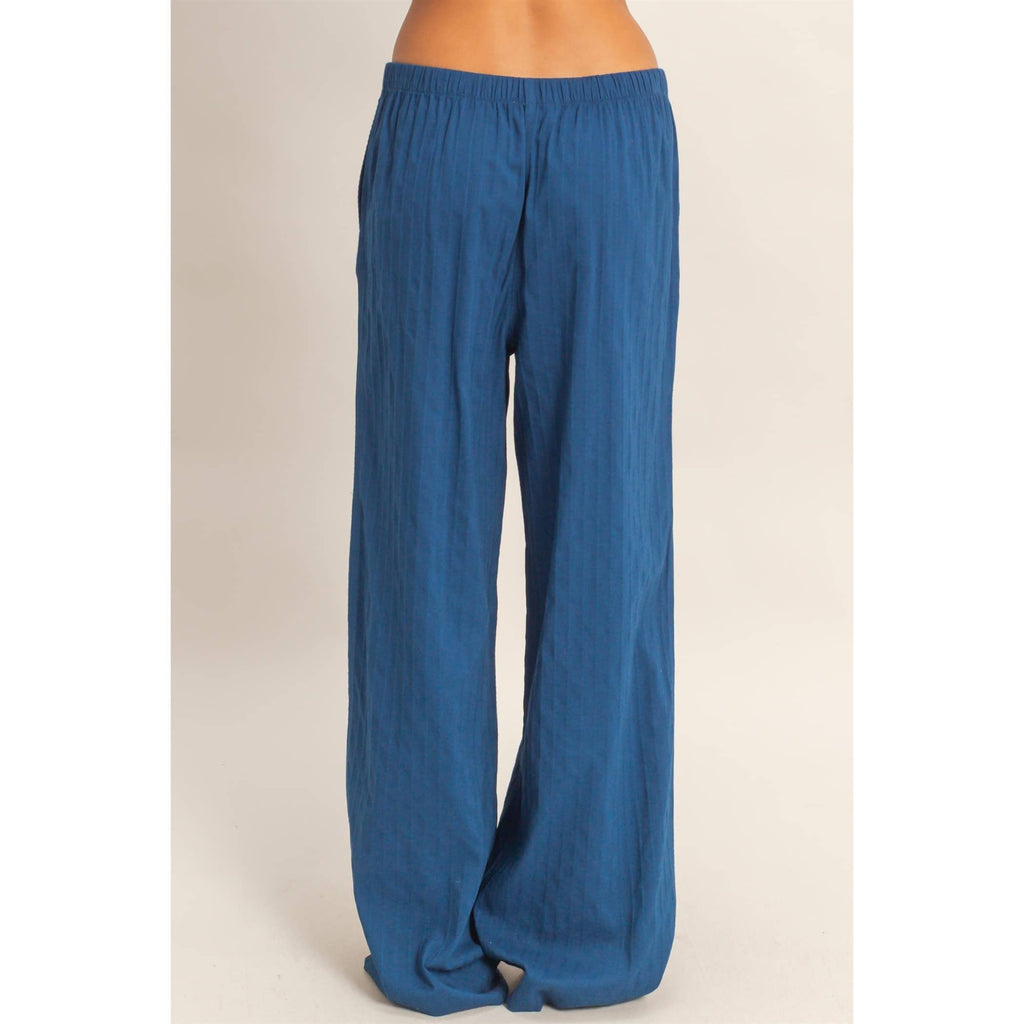 Pinstriped Drawstring Pants