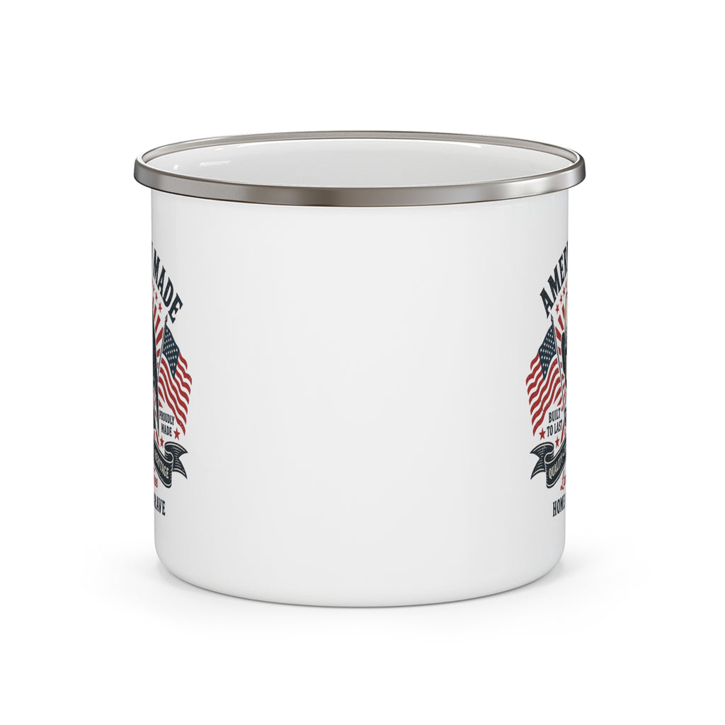American Made Eagle Enamel Mug