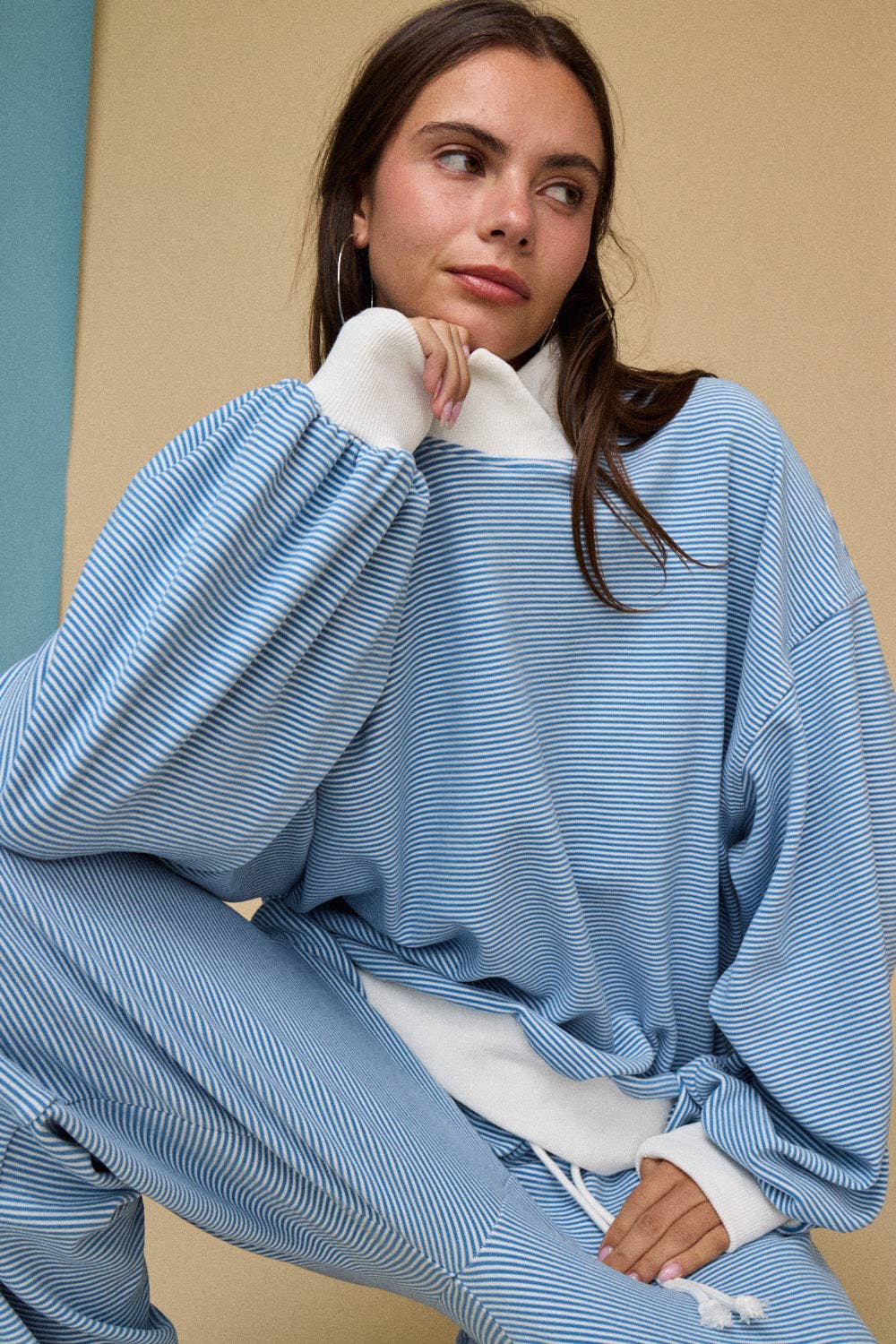 Fleece Stripe Lounge Pant
