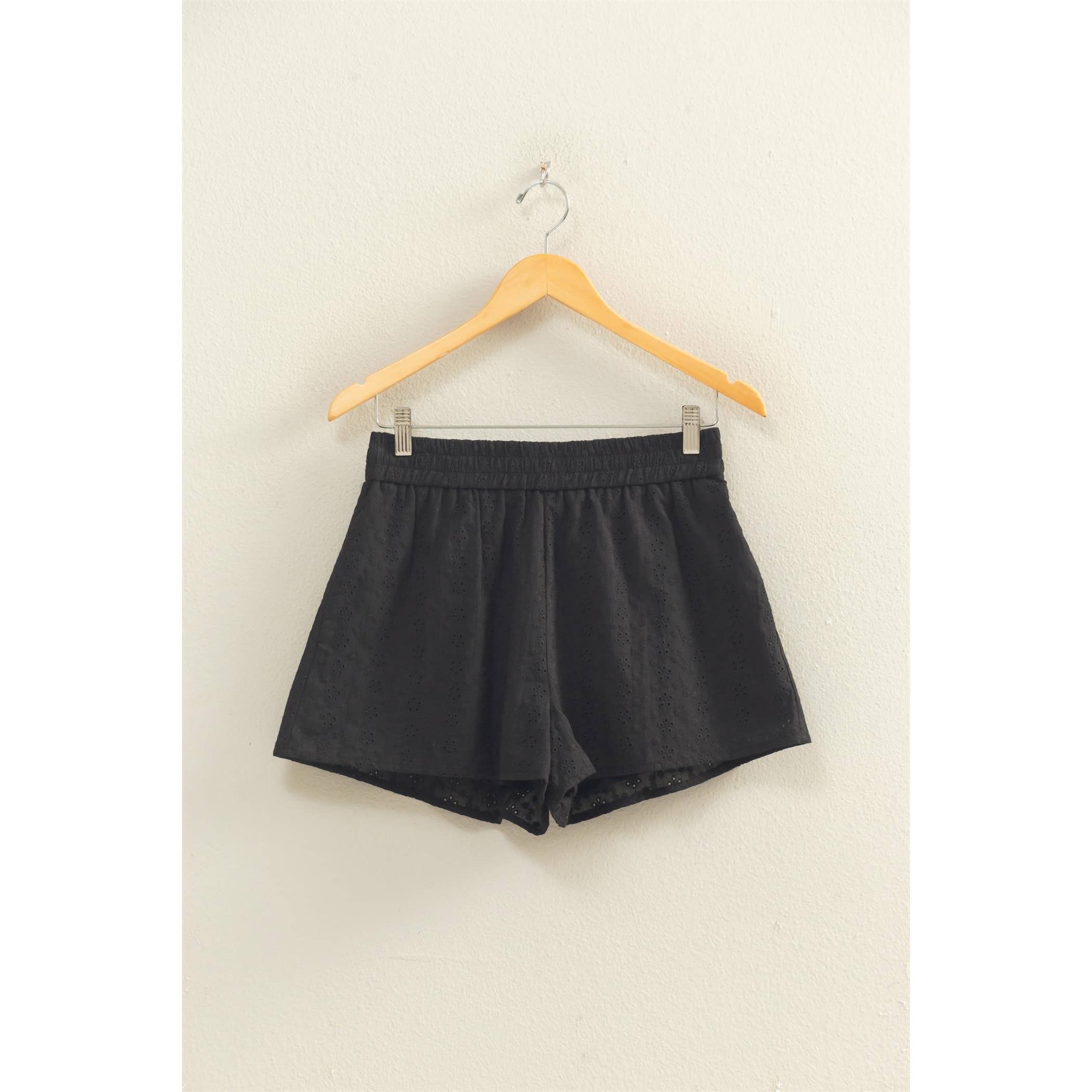 Cotton Eyelet Shorts