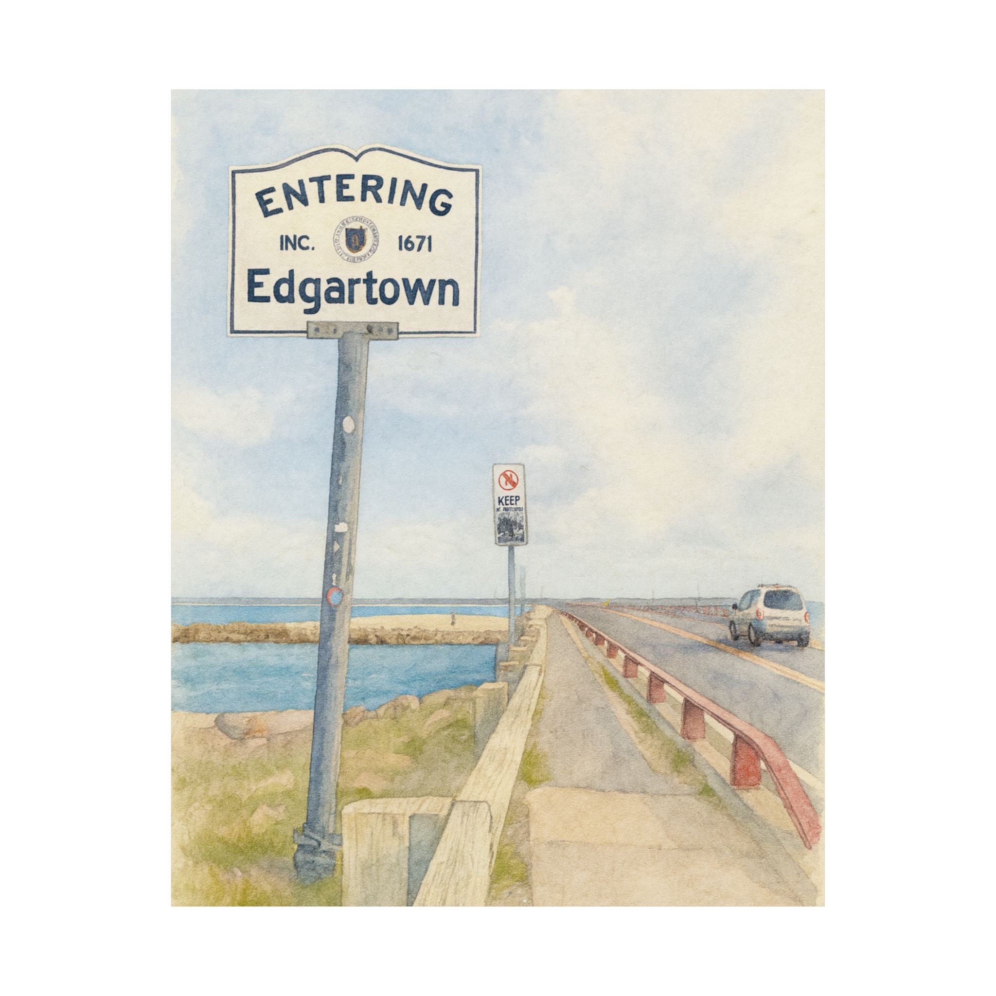 Entering Edgartown Print