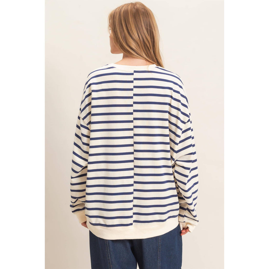 Cape morning stripe pull over