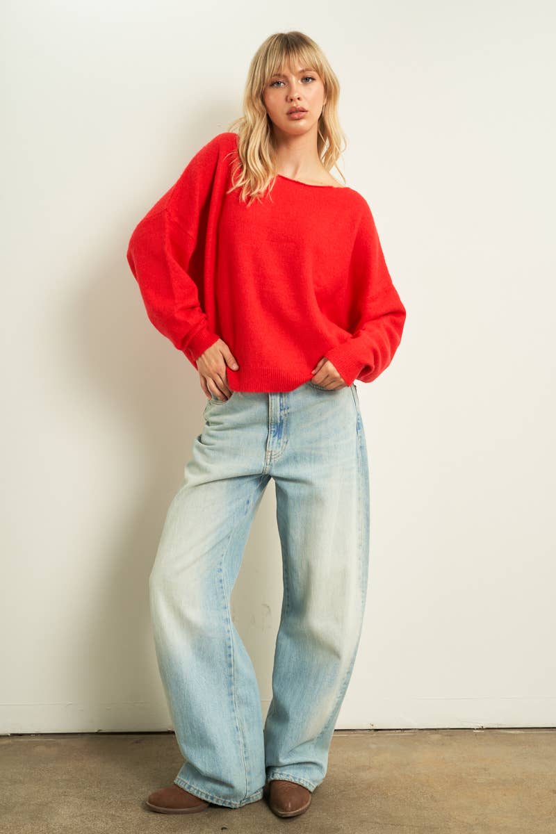 Olivia off the shoulder Sweater