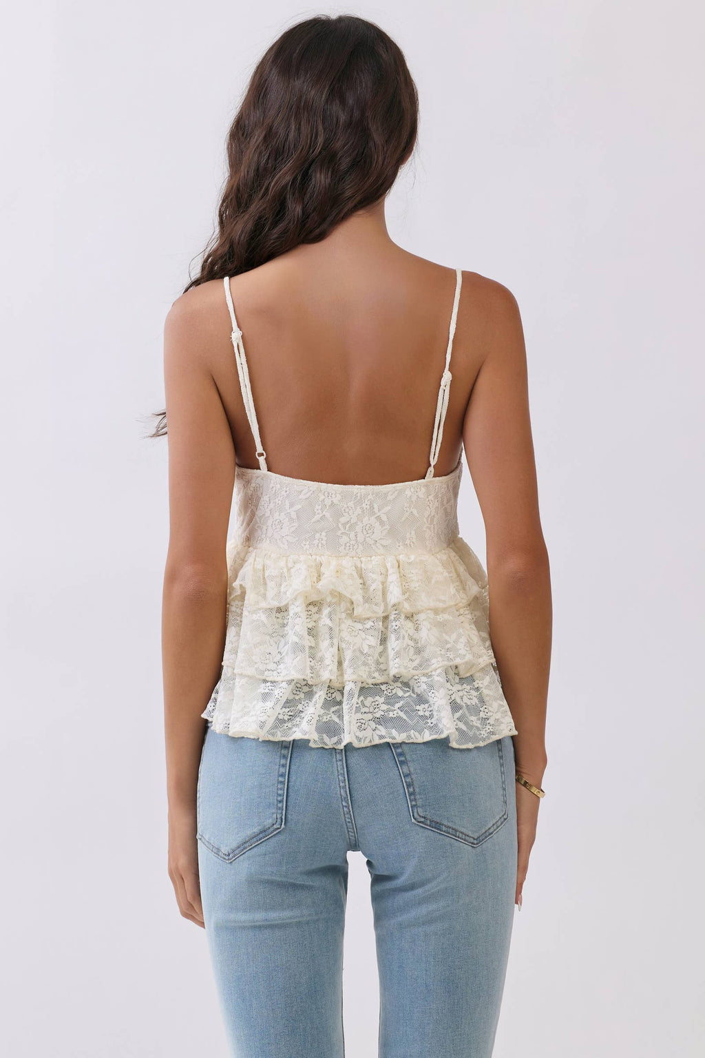Lace babydoll top