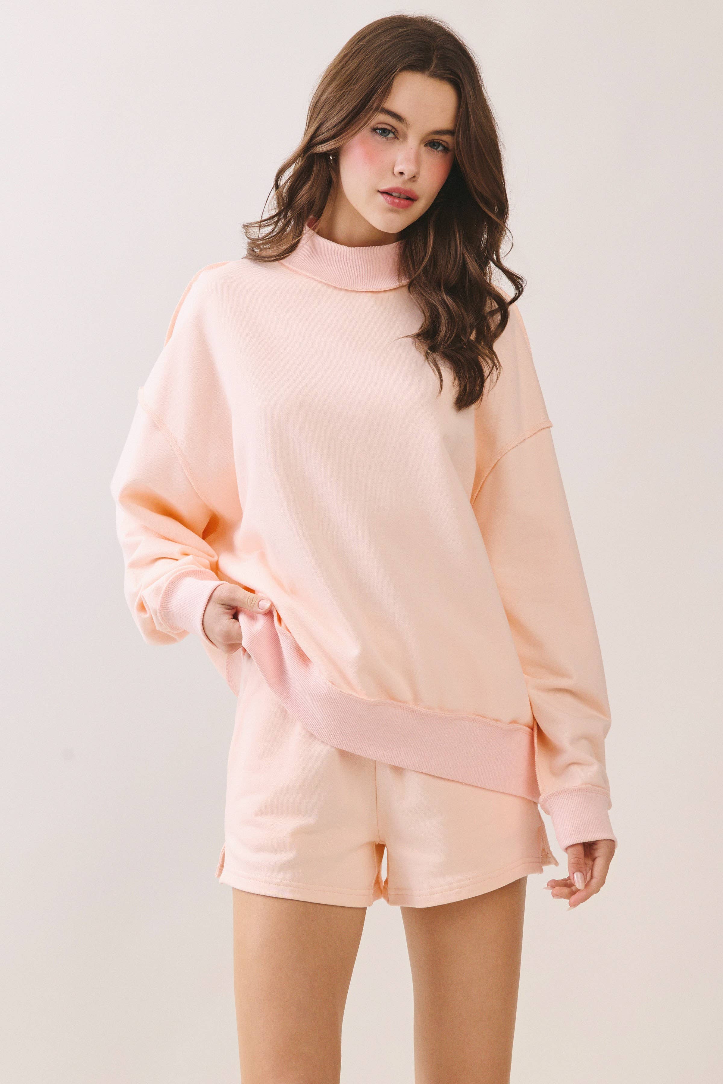 Sunset Skies Mock Neck Sweatshirt