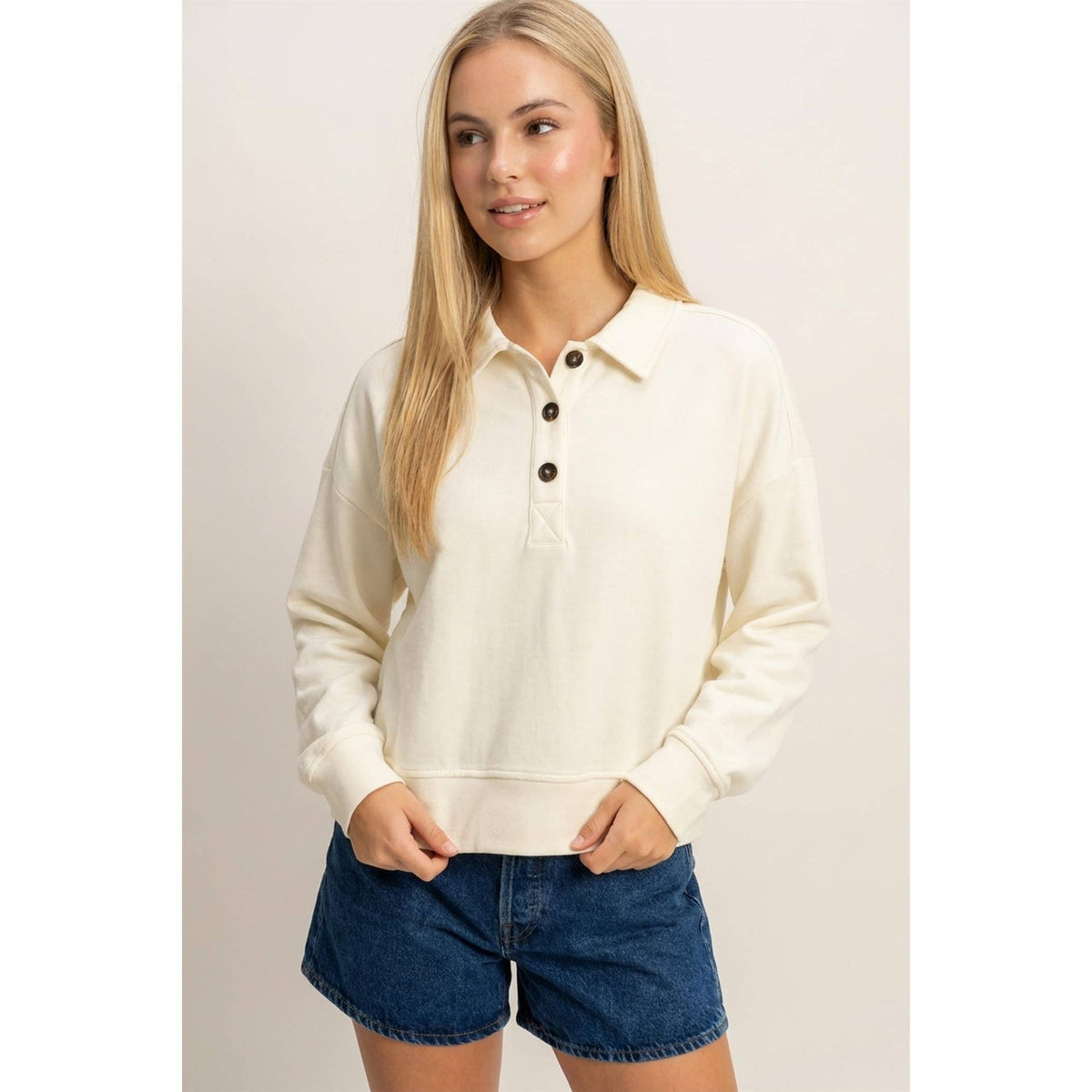Vanilla Cream Henley