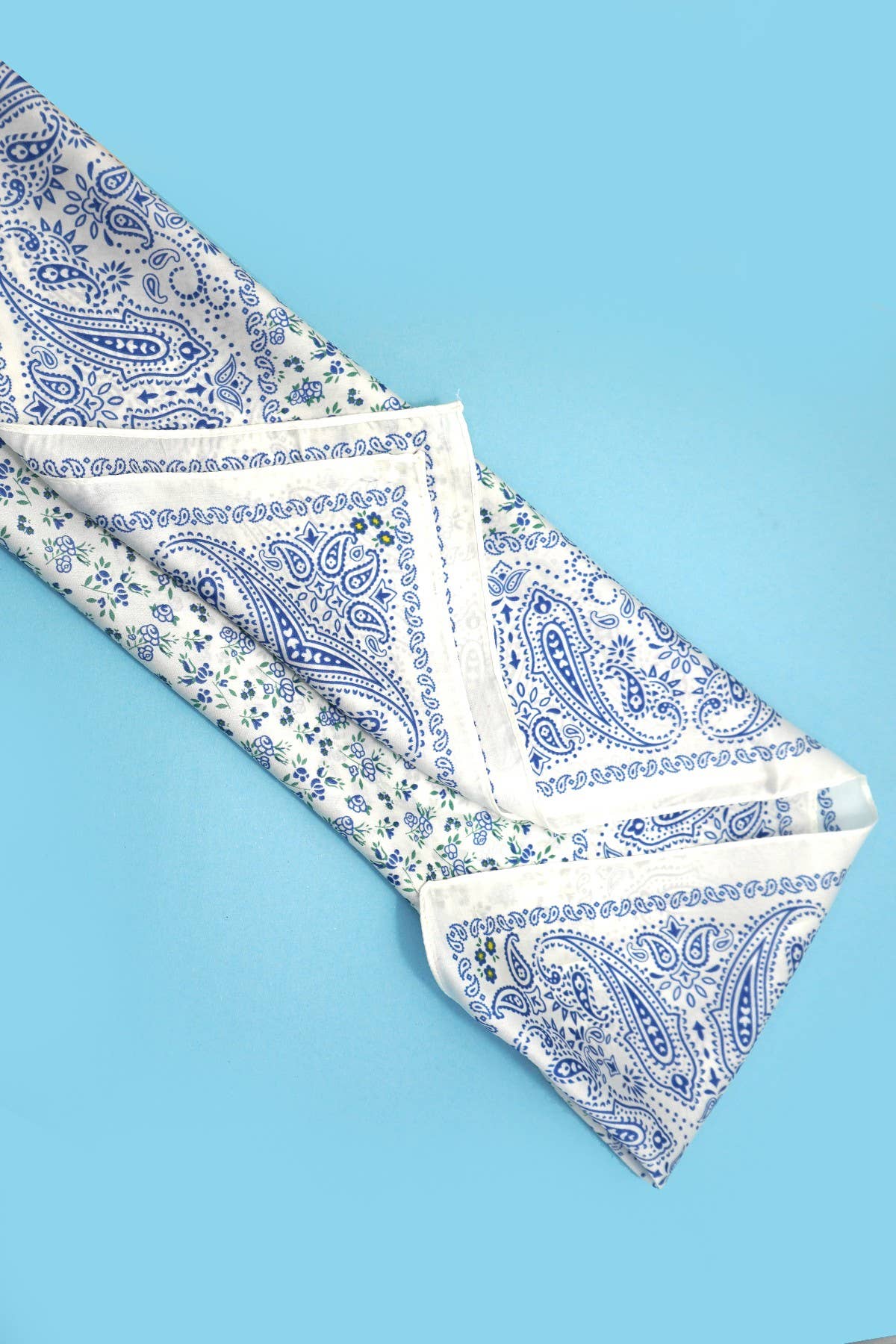 Floral Blue Scarf