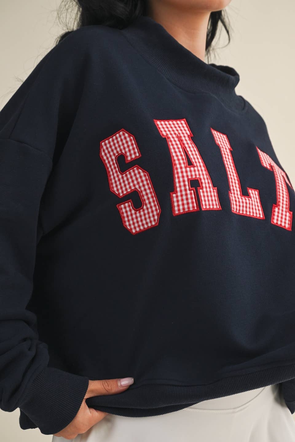 Salty Mock Neck Sweatshirt