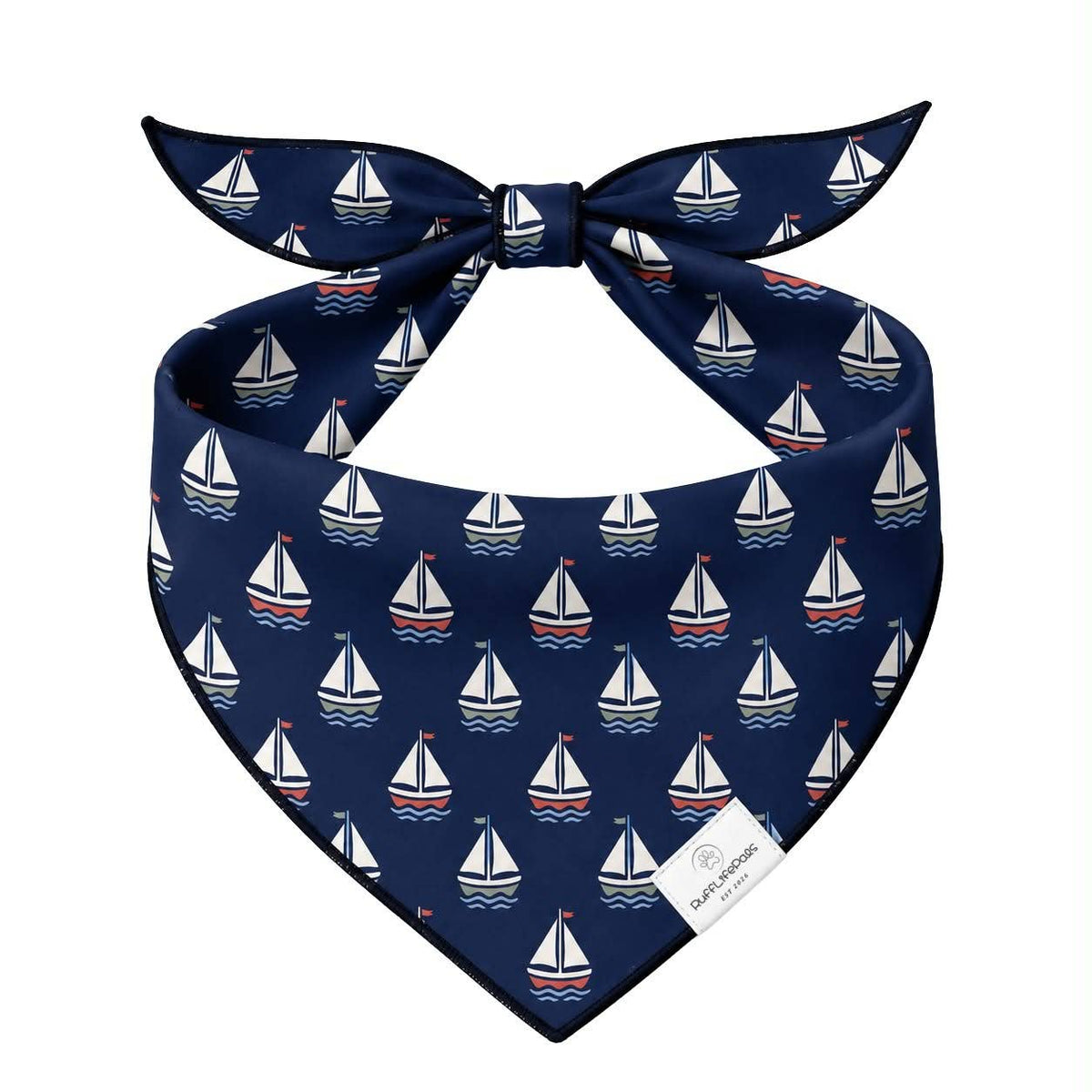 Navy Sailboats Bandana