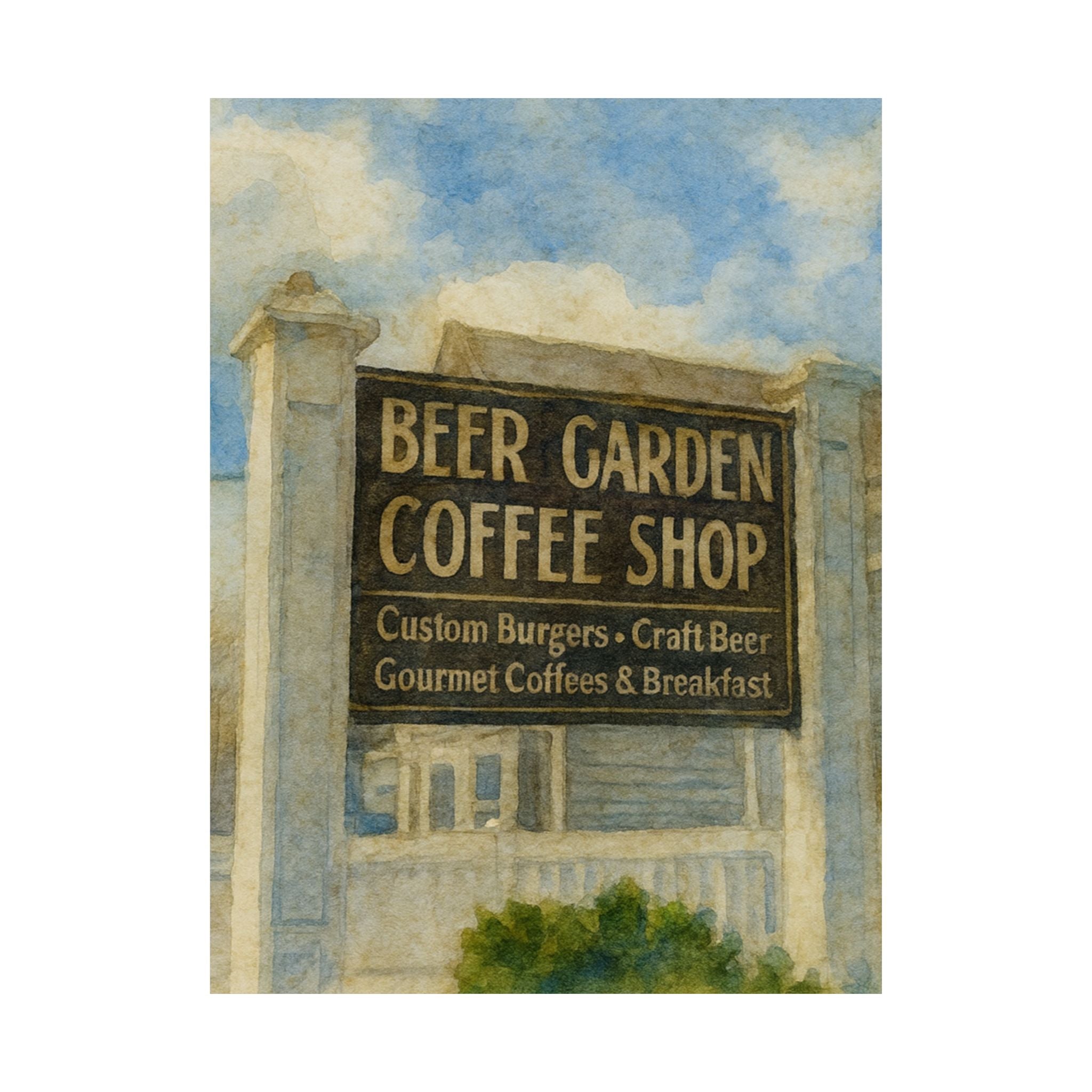 Perks Beer Garden Print