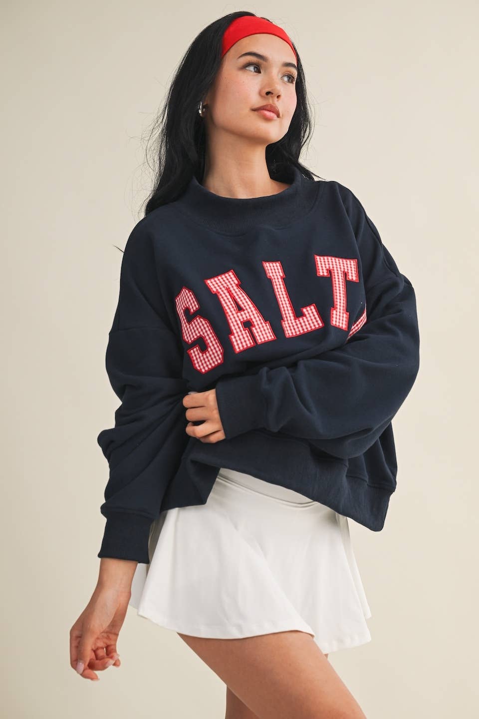 Salty Mock Neck Sweatshirt