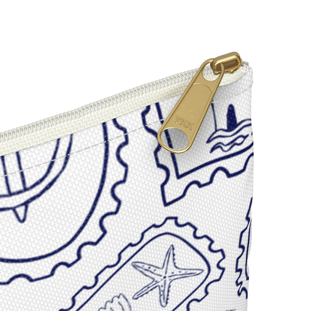 Stamped by the Sea- Toiletry bag/ Make up Bag
