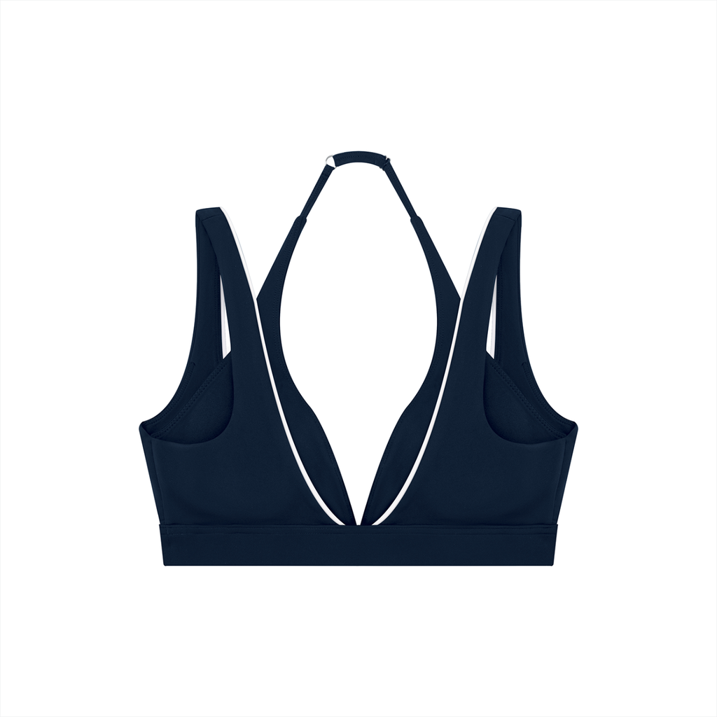 Portside V-neck Halter sports bra