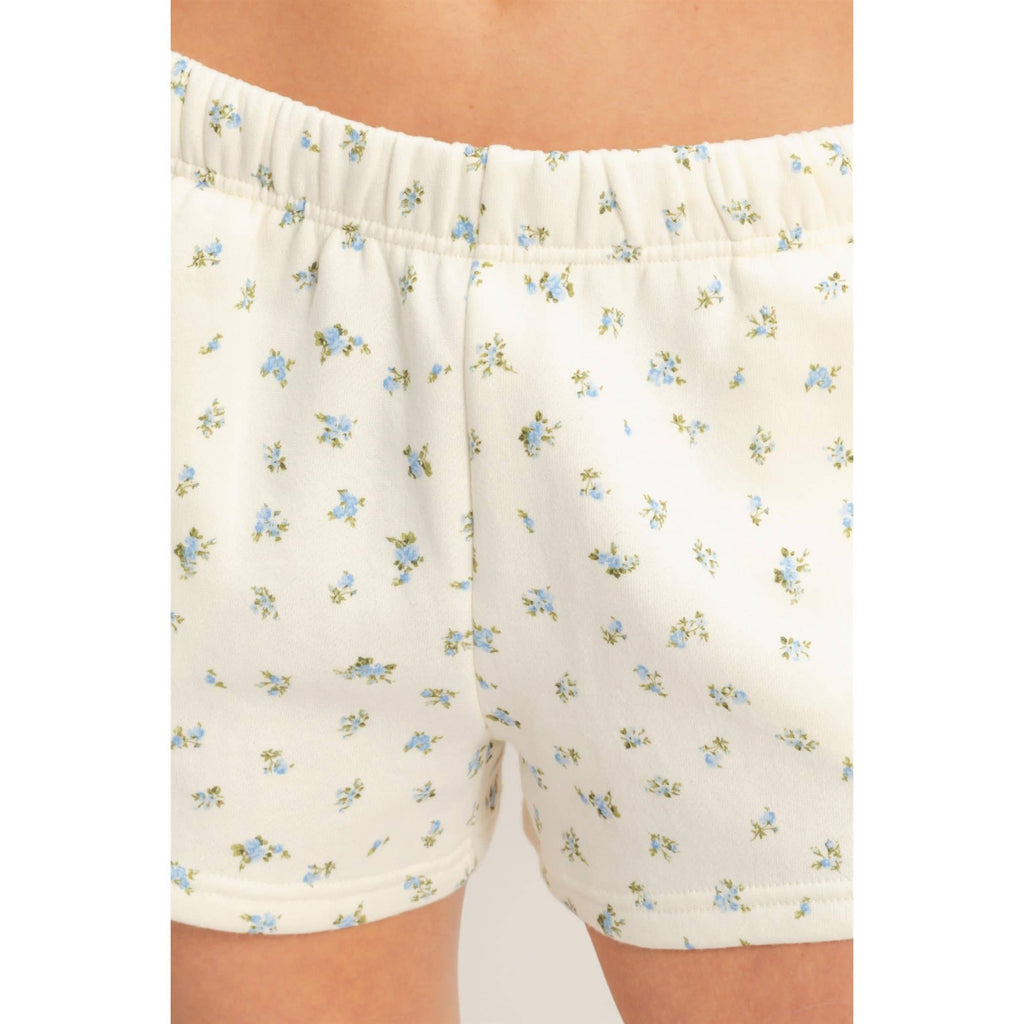 Ditsy Floral Terry Shorts