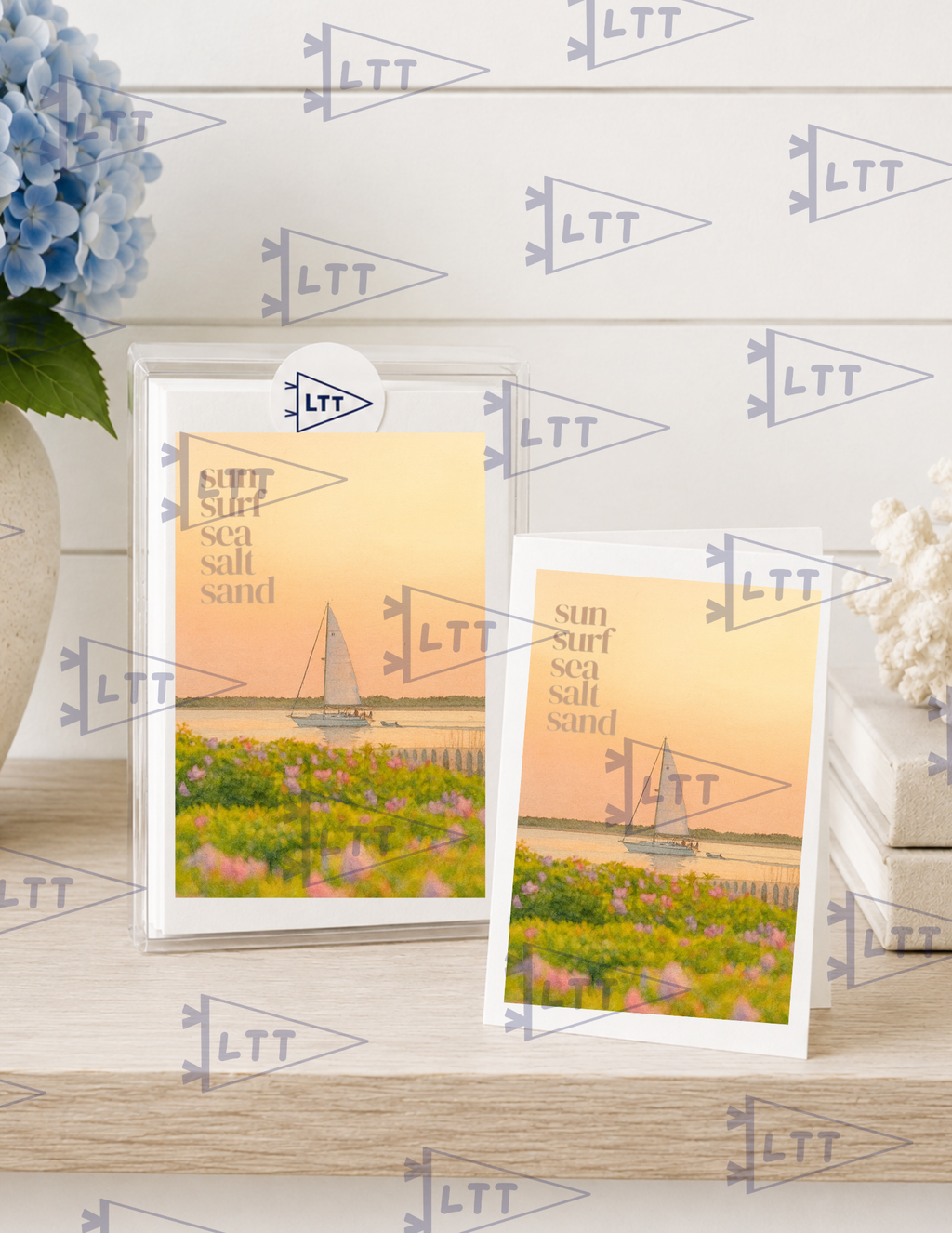 Sunset Sail Print and card