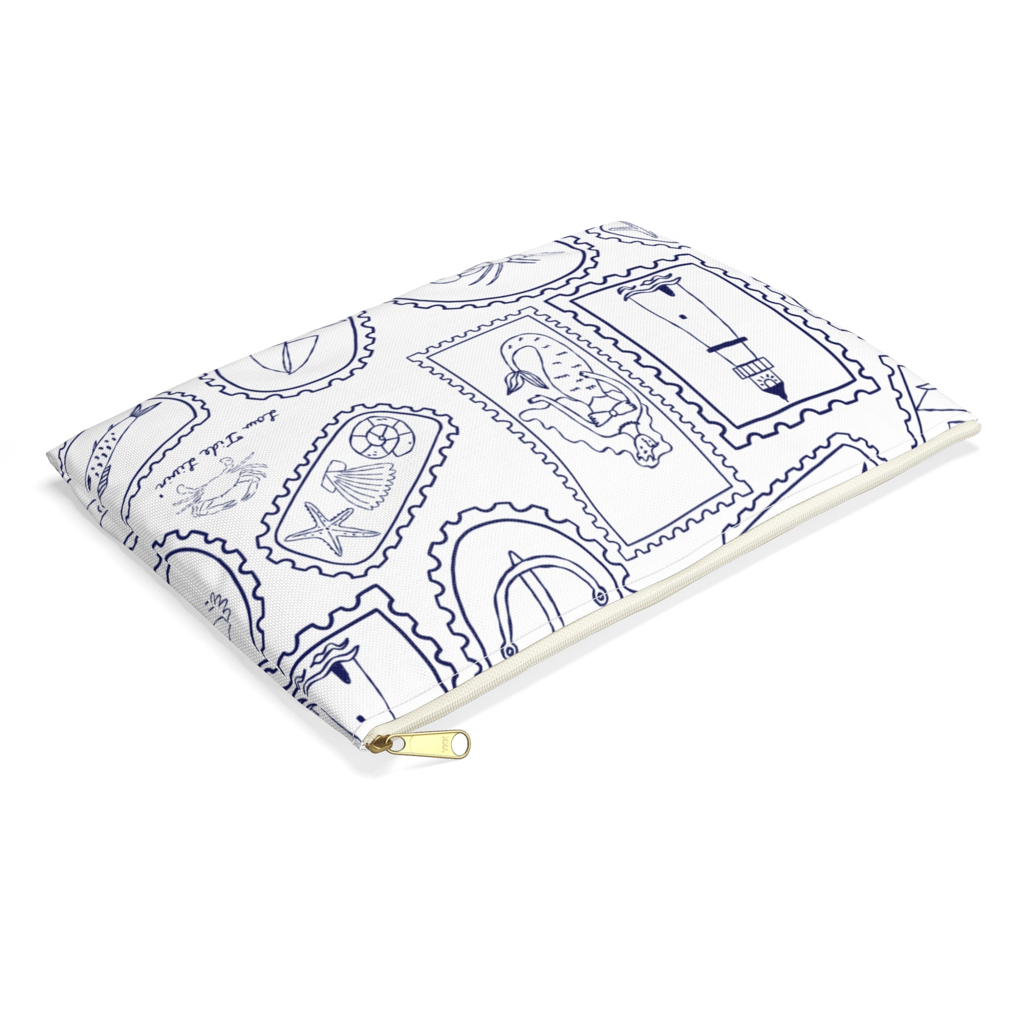 Stamped by the Sea- Toiletry bag/ Make up Bag