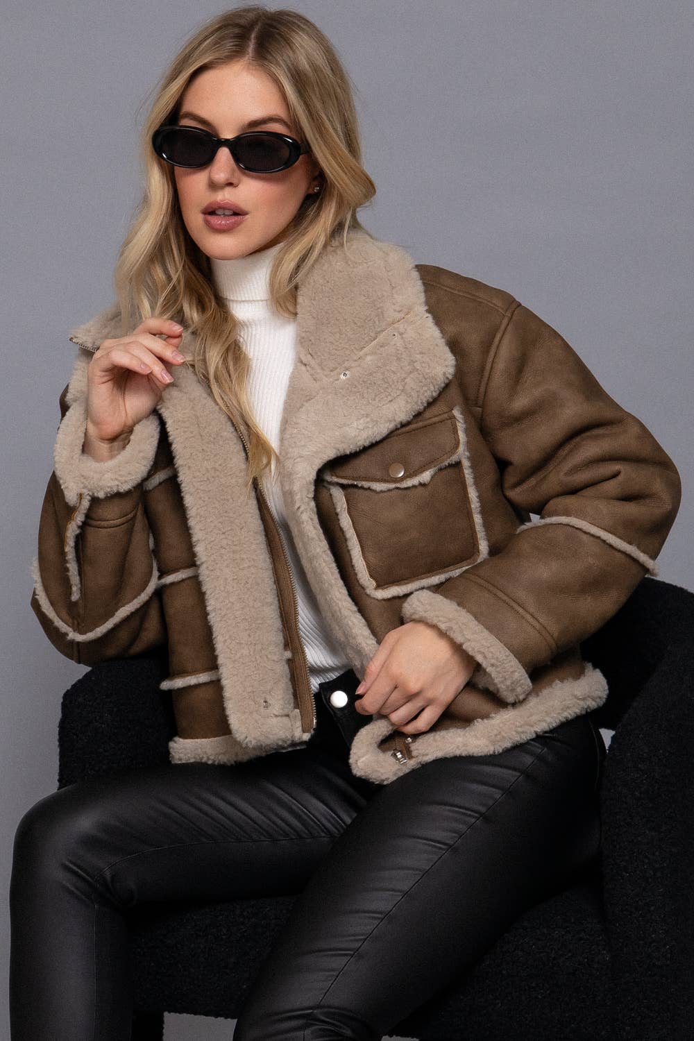 Tatum Faux Leather Jacket