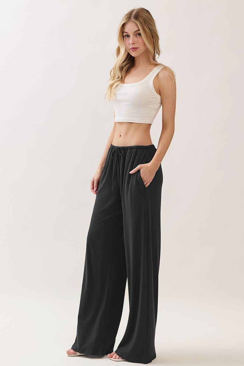 Wide leg lounge pants