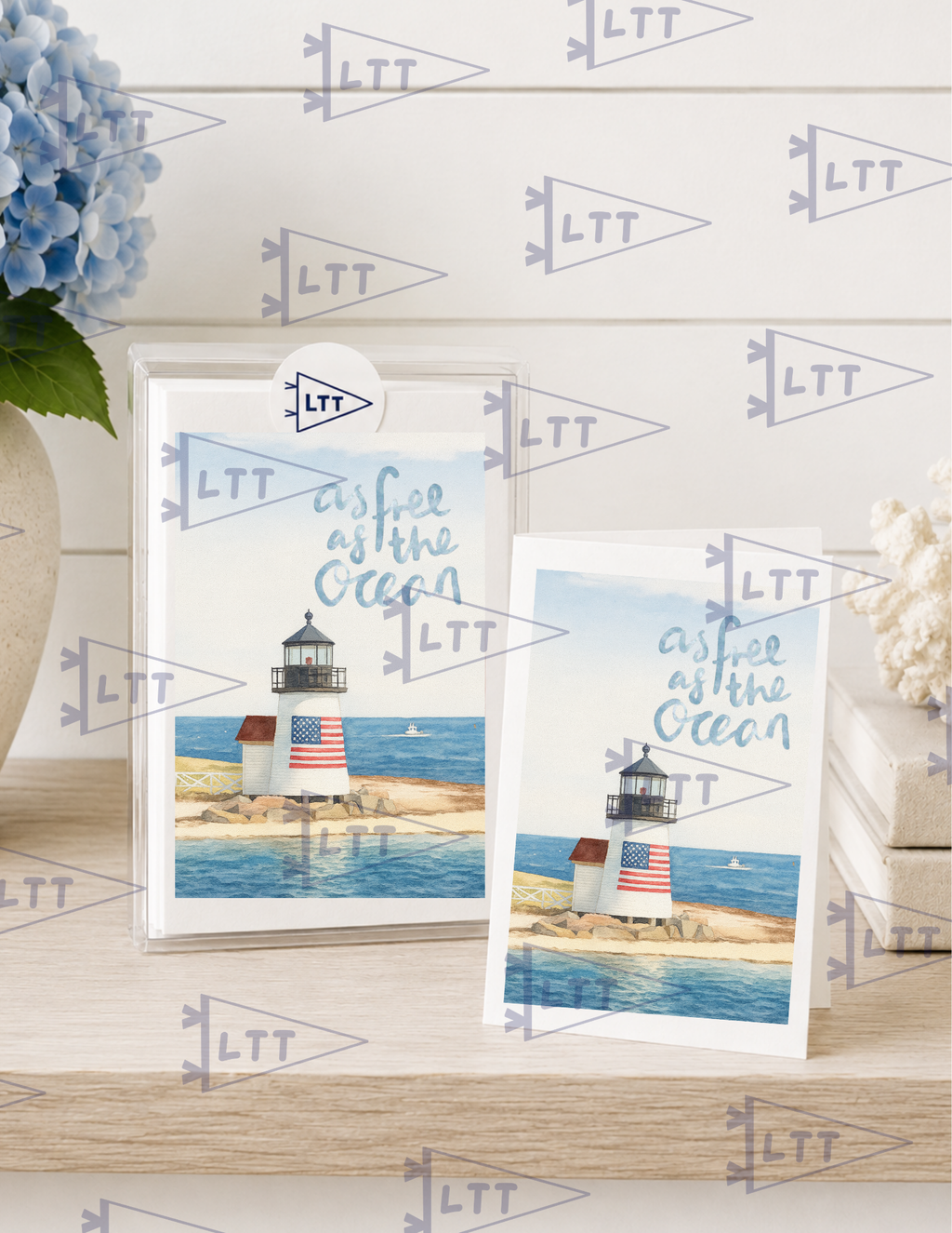 Bryant Point lighthouse Print and card