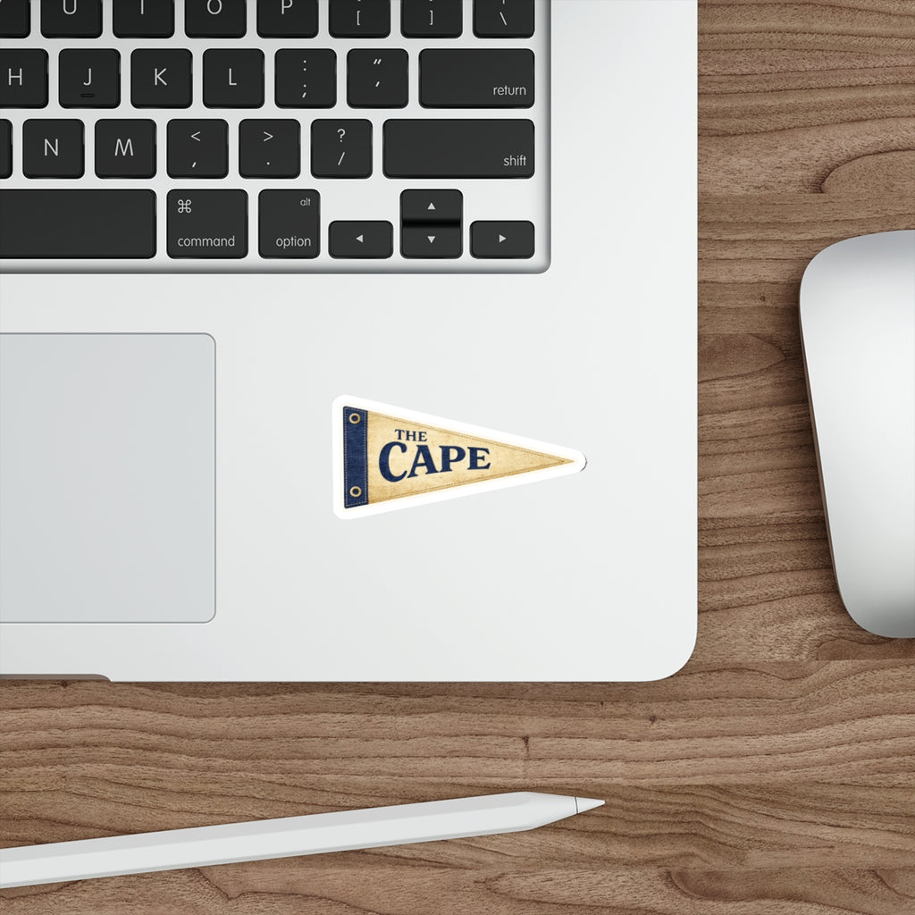Copy of Low-Tide Pennant Die-Cut Sticker — Vintage Nautical Sticker