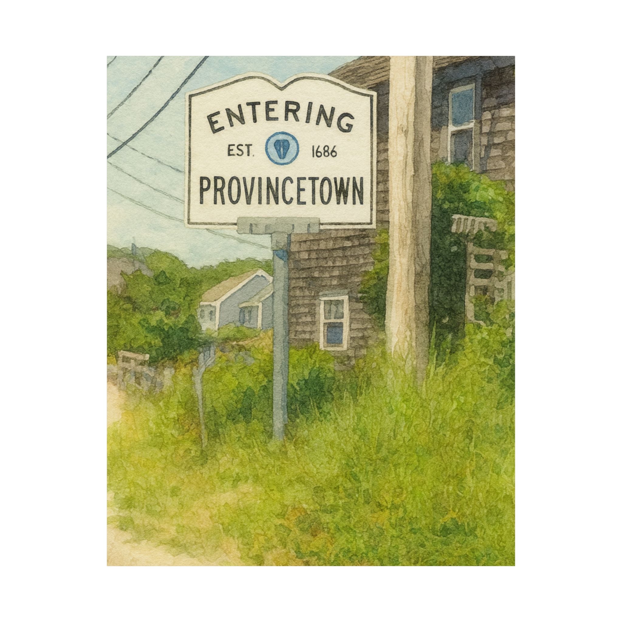 Entering Provincetown Print