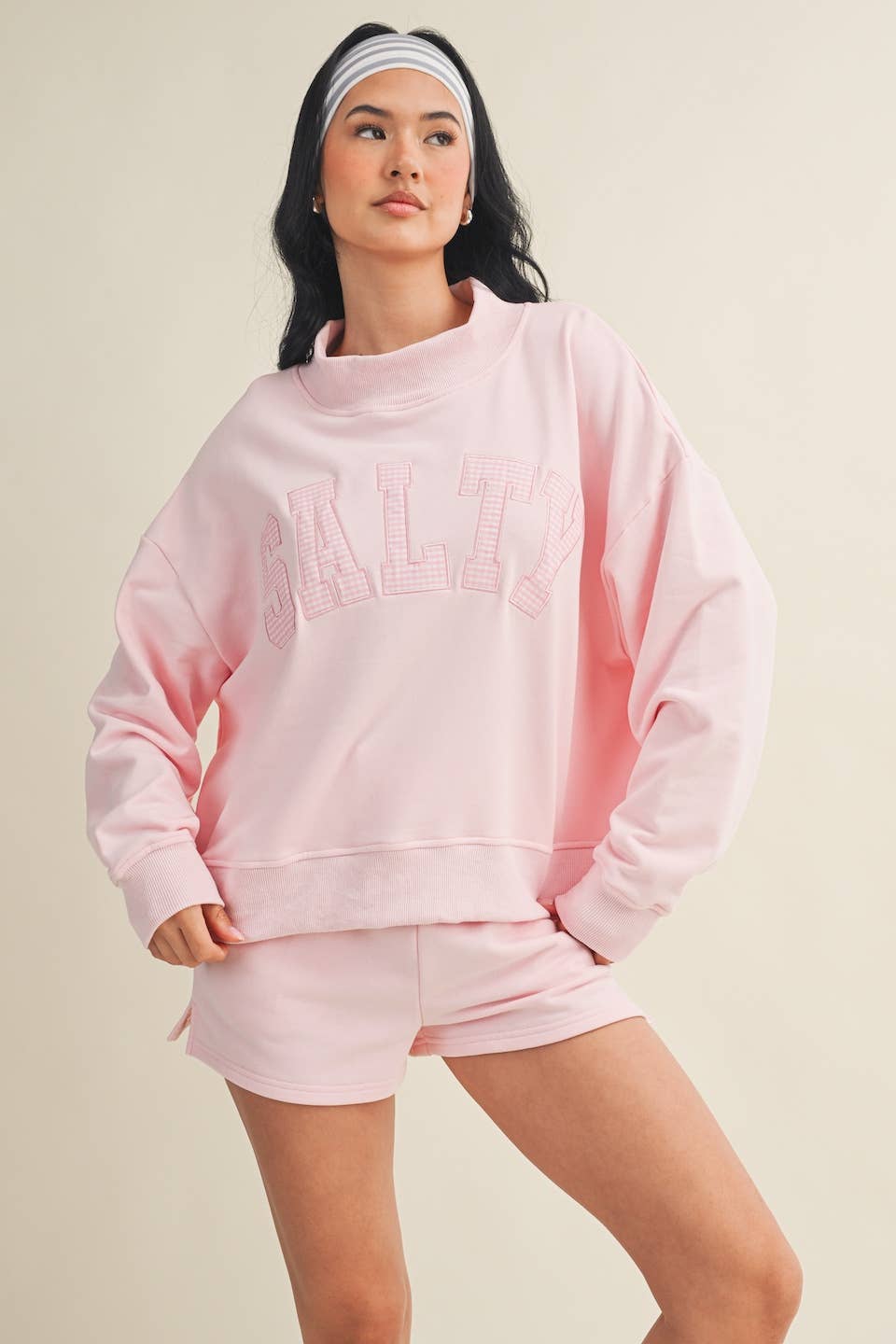 Salty Mock Neck Sweatshirt