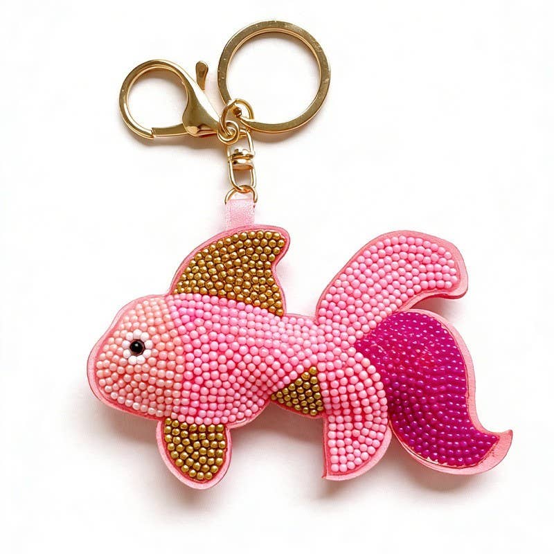 Beaded Bag charm